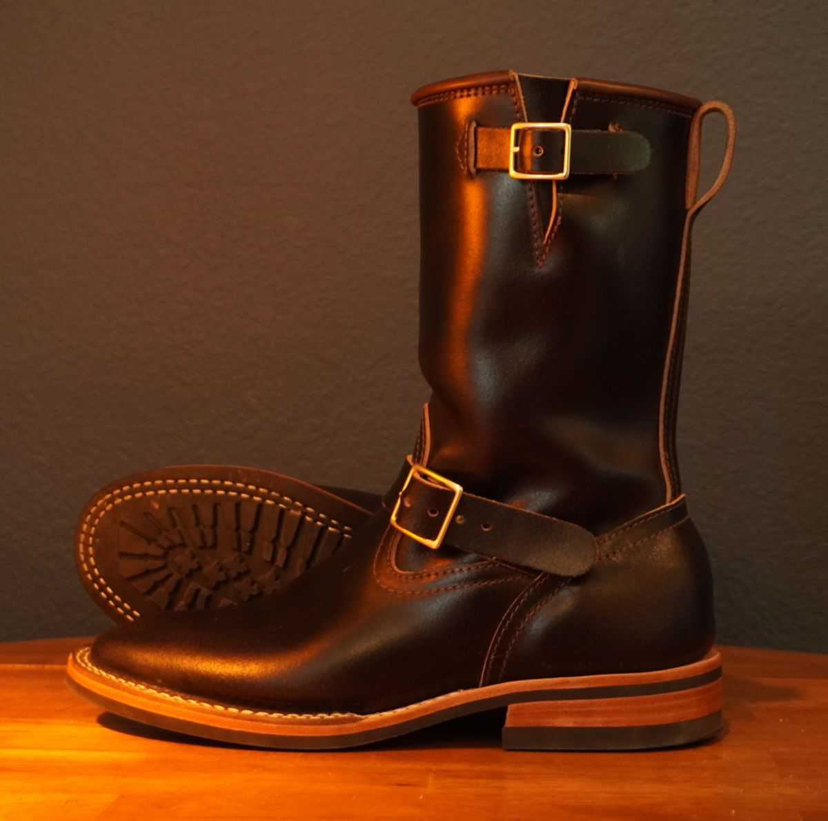 Photo by Wayne02 on June 21, 2026 of the Nicks Nicks x Parkhurst Brakeman in Horween Brown Waxed Flesh.