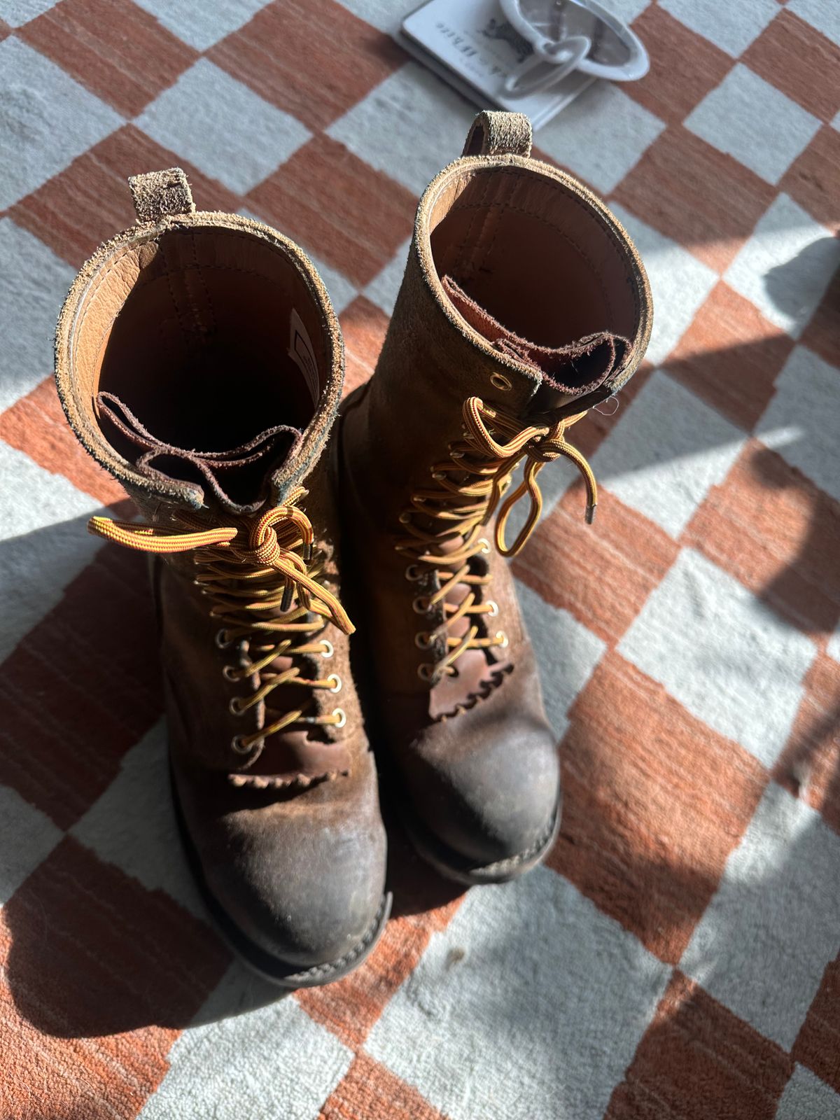 Photo by Refrigeration_Wizard on February 11, 2025 of the Nicks wirecutter in Seidel 1964 Tan Roughout.