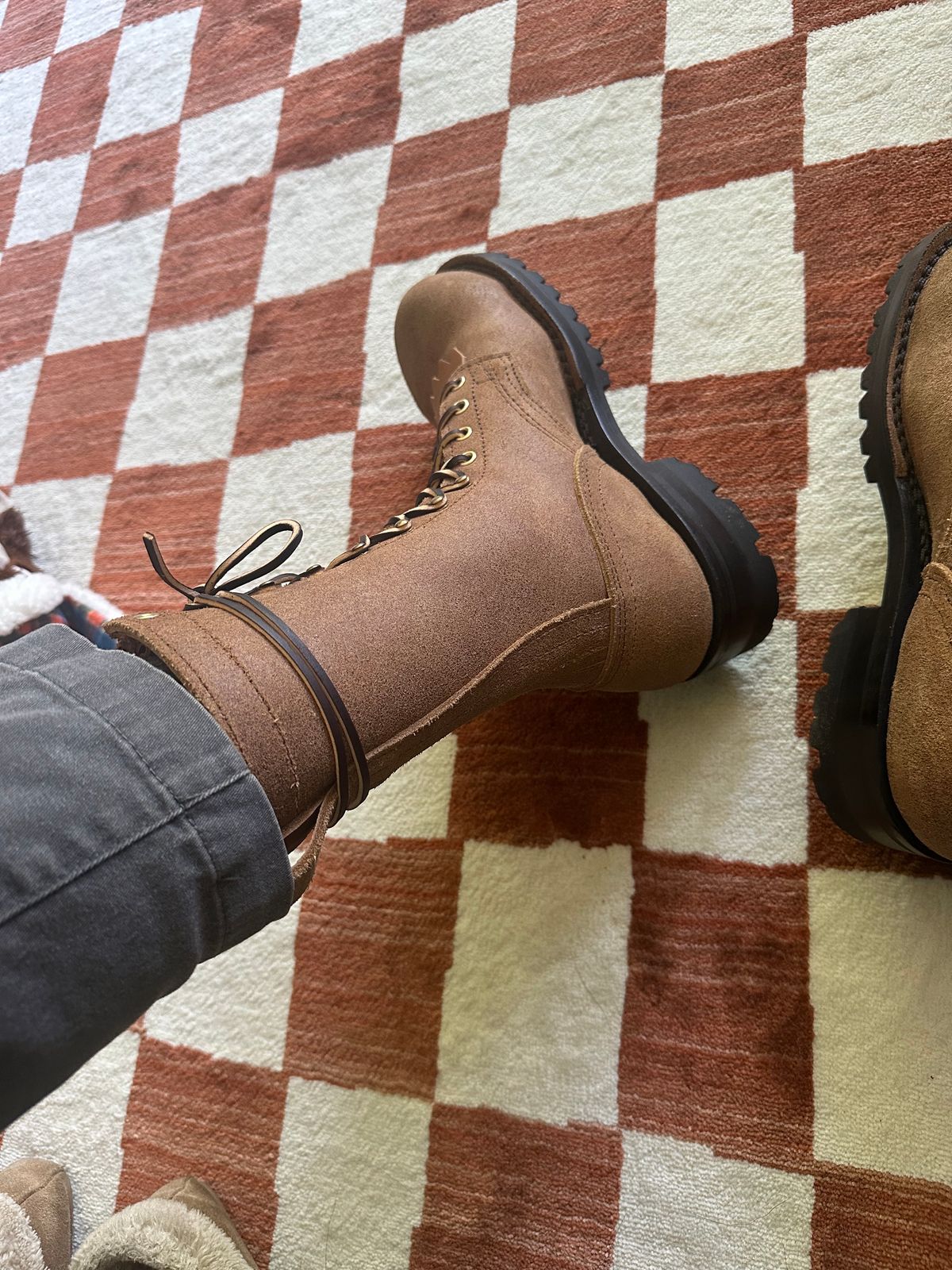 Photo by Refrigeration_Wizard on August 28, 2024 of the Nicks wirecutter in Seidel 1964 Tan Roughout.