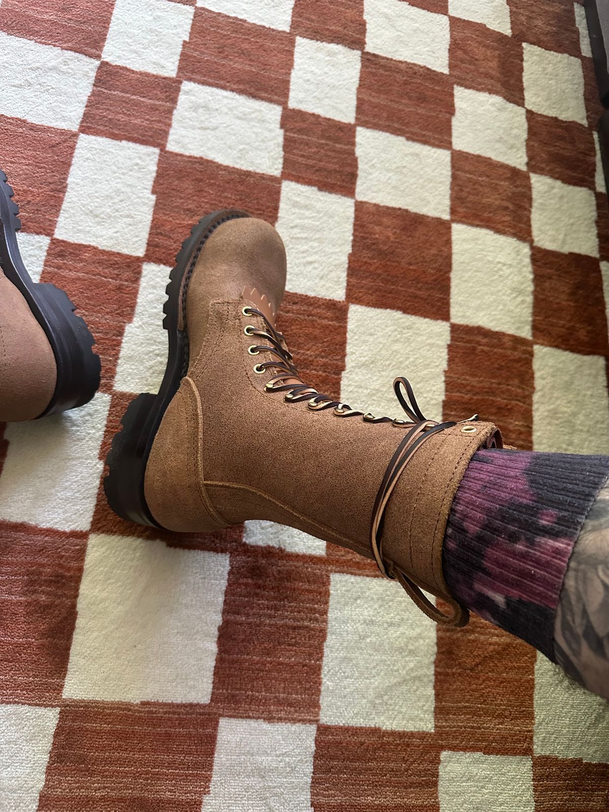Photo by Refrigeration_Wizard on August 28, 2024 of the Nicks wirecutter in Seidel 1964 Tan Roughout.
