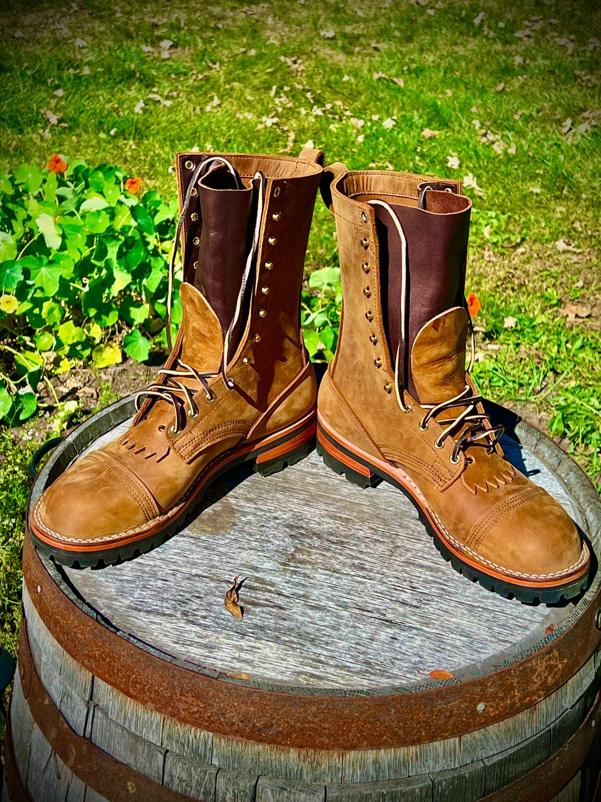 Photo by petejones418 on September 25, 2024 of the Nicks Lace Up Work in Seidel WeatherShield Brown.