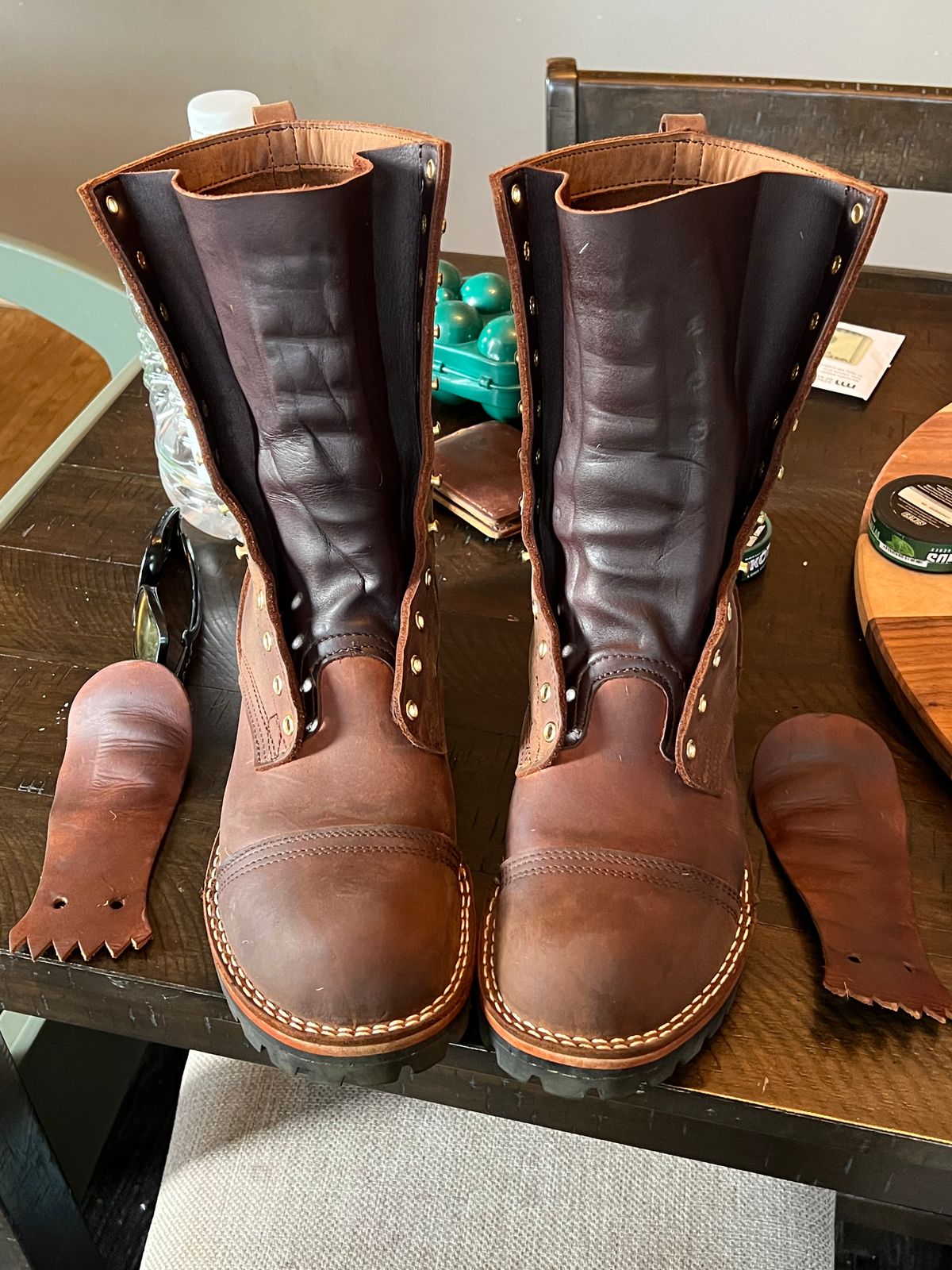 Photo by petejones418 on October 1, 2024 of the Nicks Lace Up Work in Seidel WeatherShield Brown.