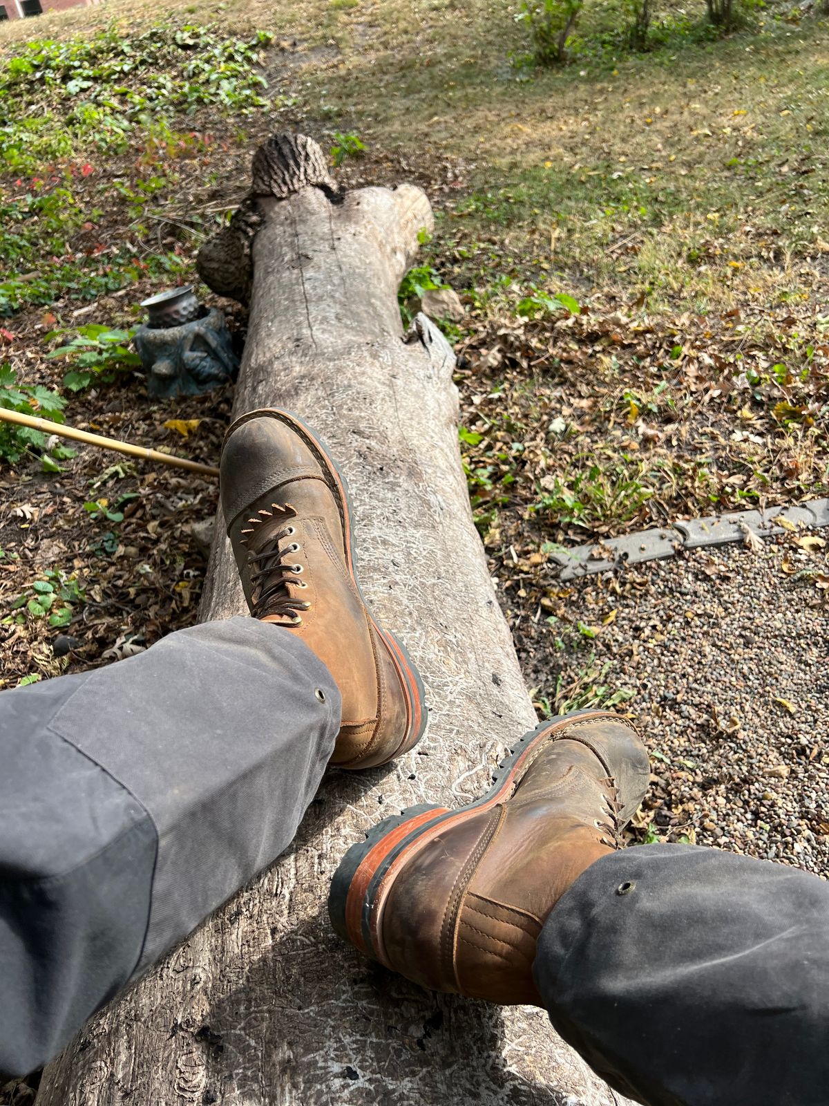 Photo by petejones418 on October 12, 2024 of the Nicks Lace Up Work in Seidel WeatherShield Brown.
