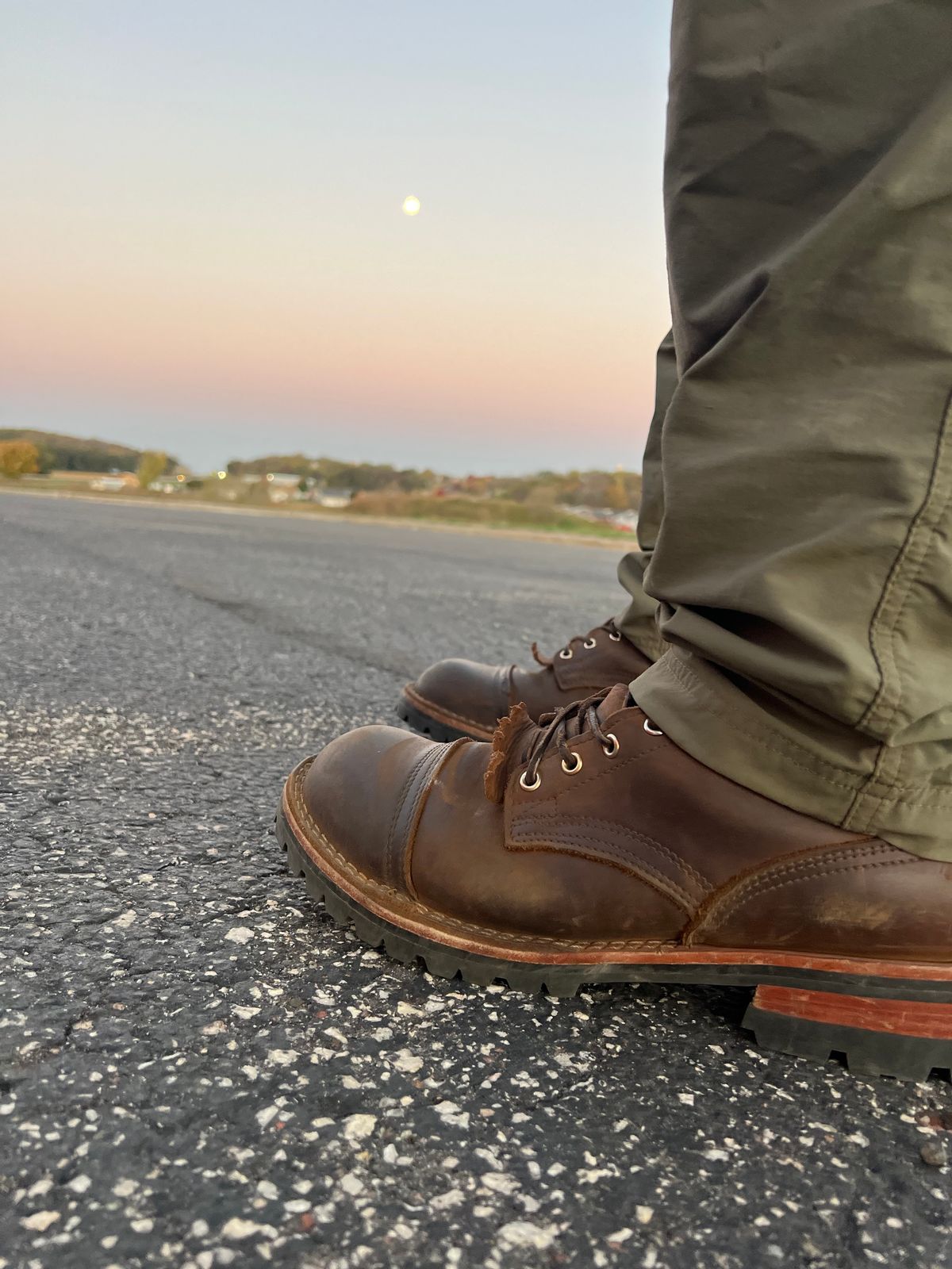 Photo by petejones418 on October 18, 2024 of the Nicks Lace Up Work in Seidel WeatherShield Brown.