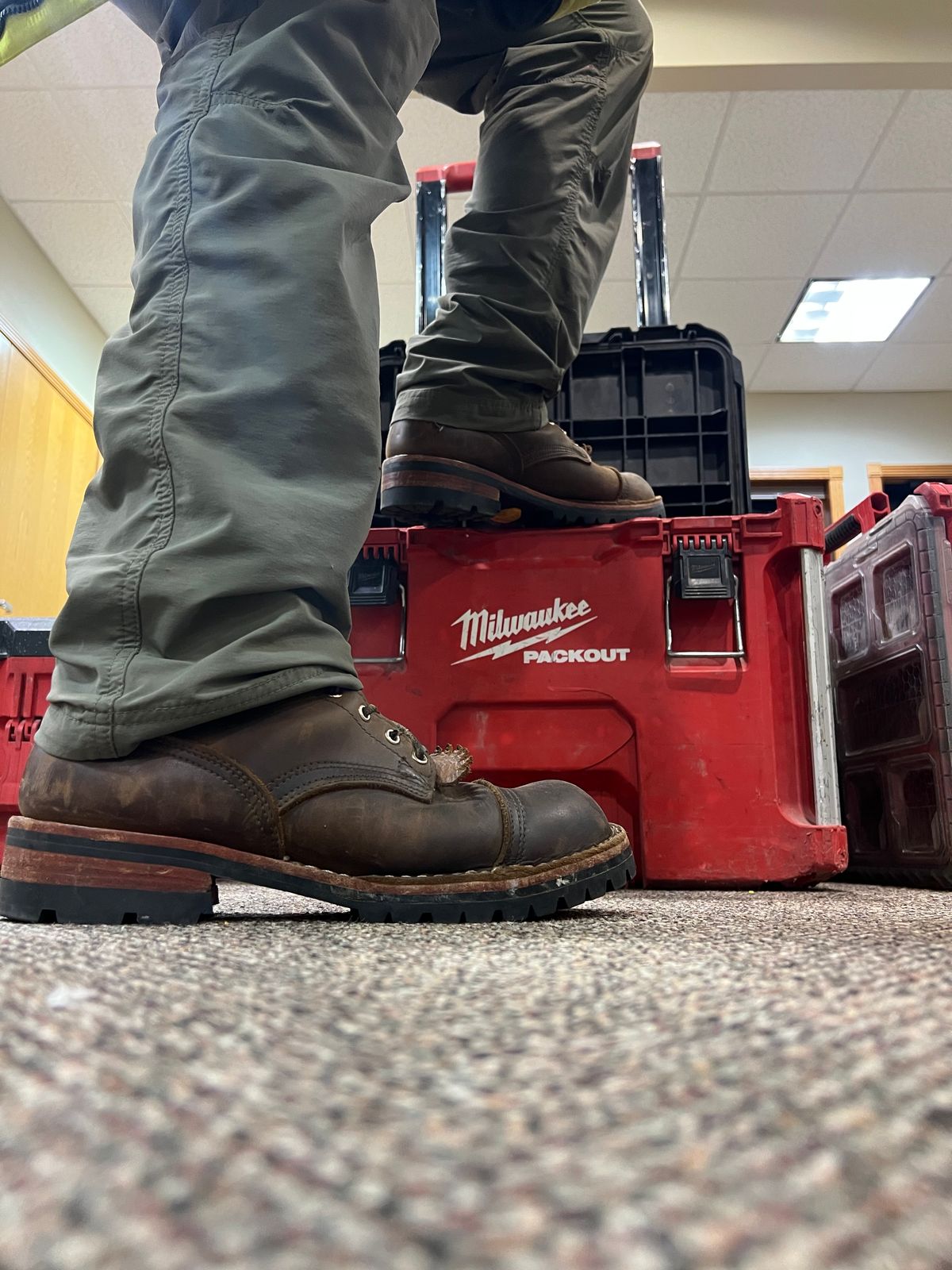 Photo by petejones418 on November 4, 2024 of the Nicks Lace Up Work in Seidel WeatherShield Brown.