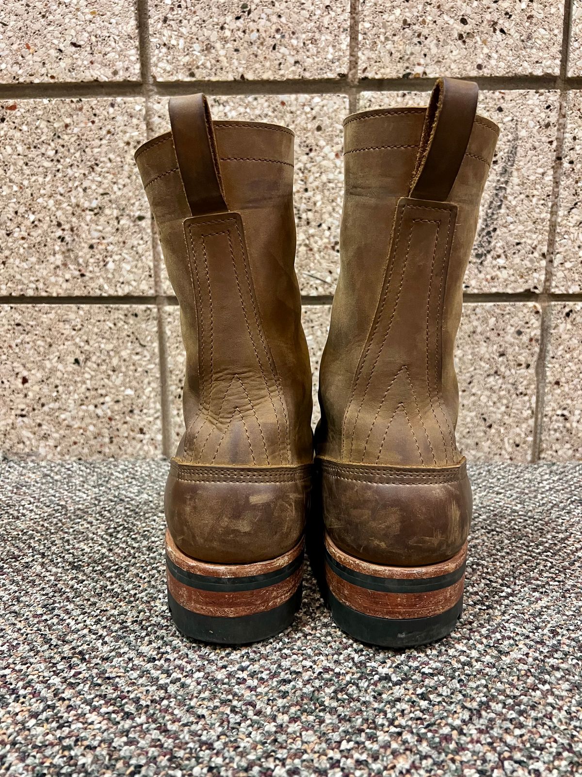Photo by petejones418 on November 4, 2024 of the Nicks Lace Up Work in Seidel WeatherShield Brown.