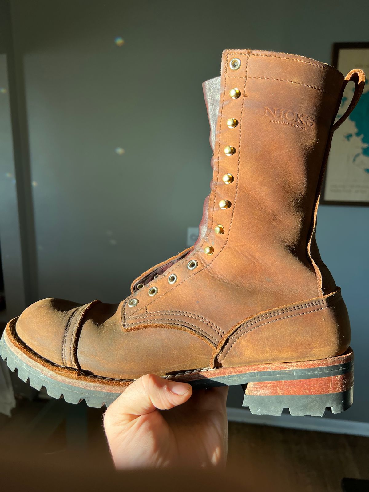 Photo by petejones418 on November 15, 2024 of the Nicks Lace Up Work in Seidel WeatherShield Brown.
