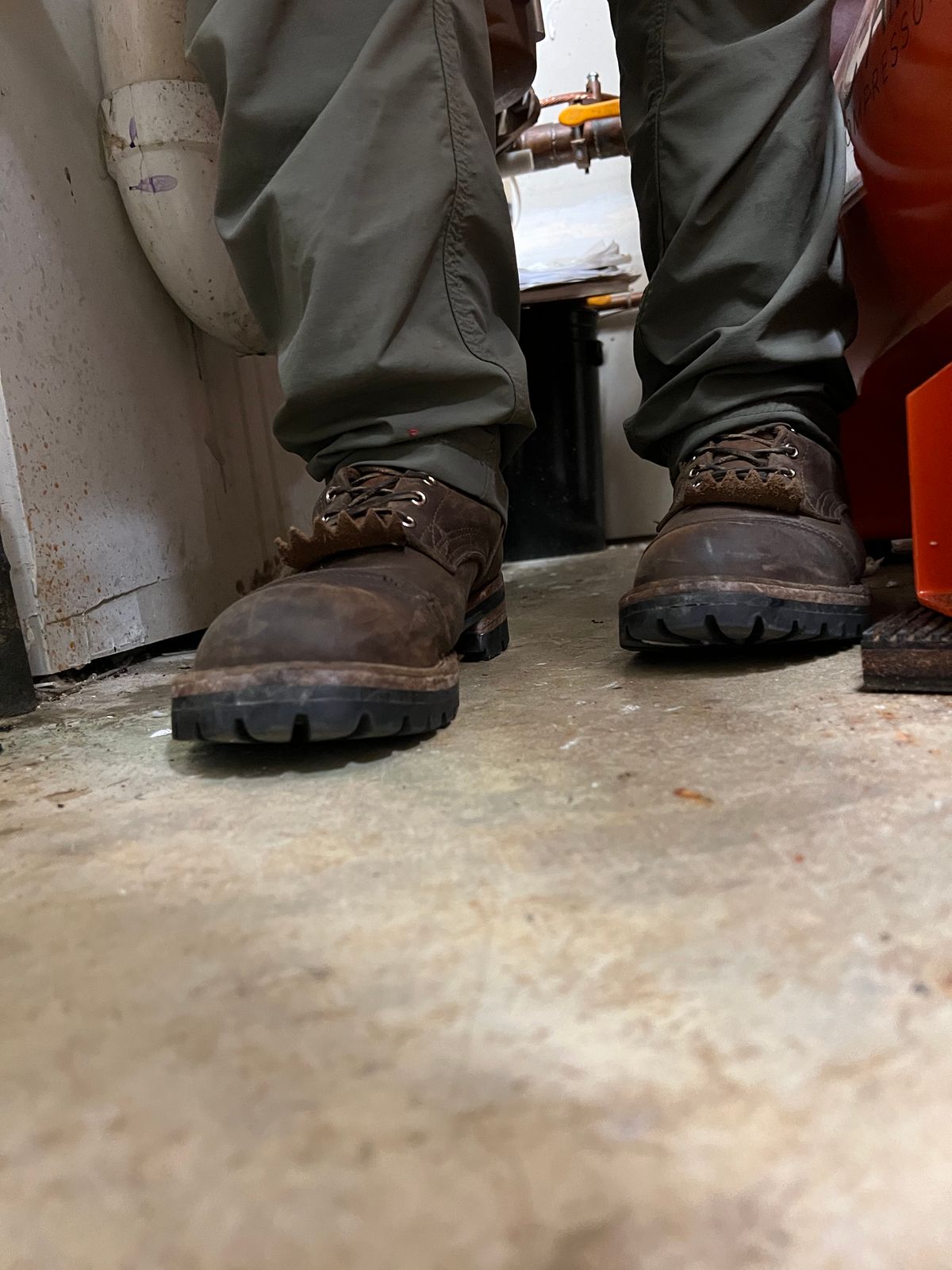 Photo by petejones418 on December 5, 2024 of the Nicks Lace Up Work in Seidel WeatherShield Brown.
