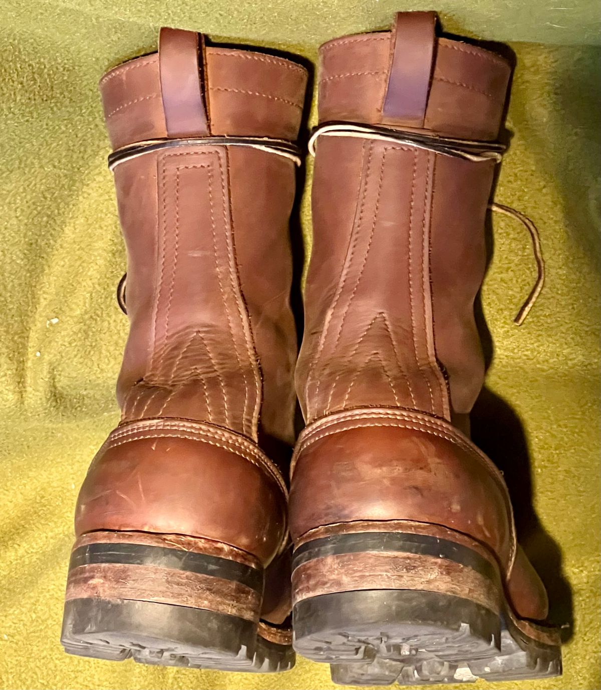 Photo by petejones418 on January 4, 2025 of the Nicks Lace Up Work in Seidel WeatherShield Brown.