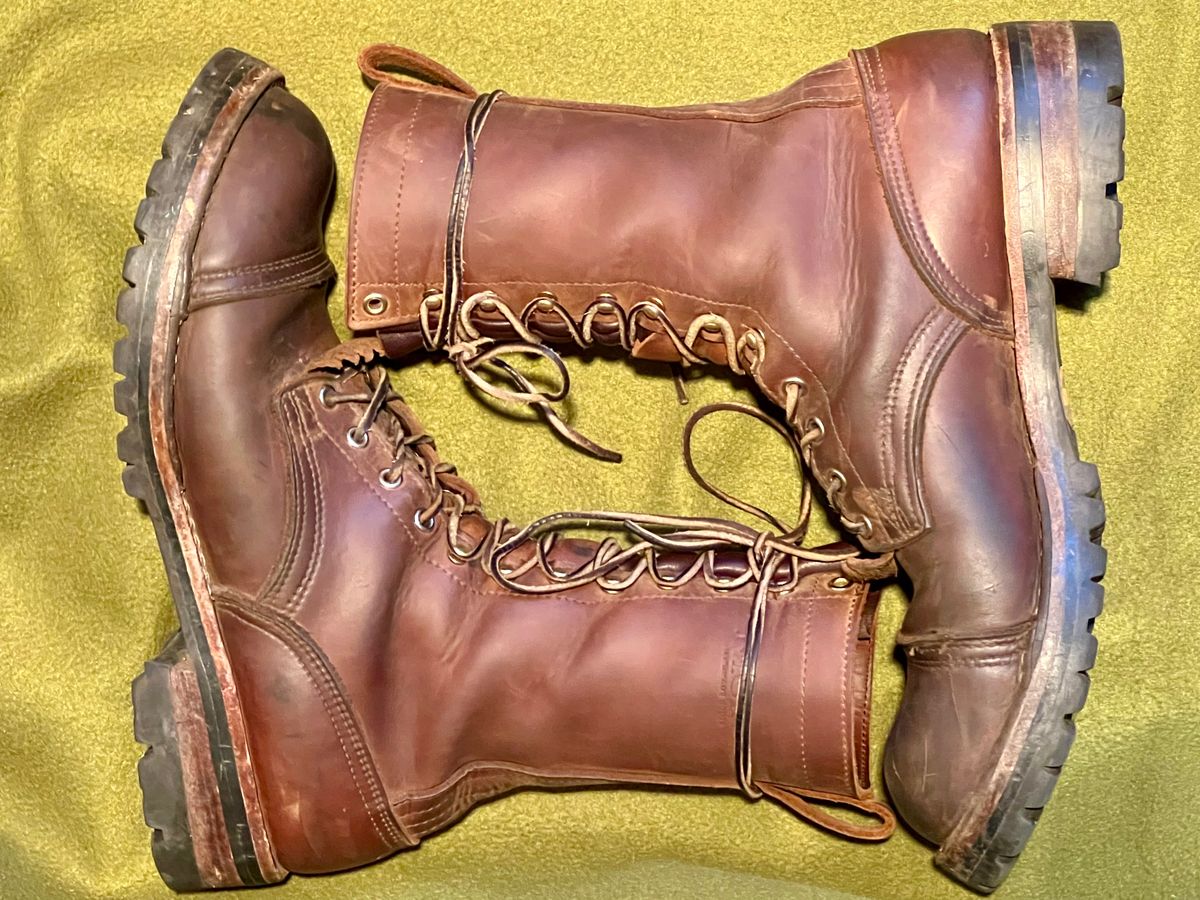 Photo by petejones418 on January 4, 2025 of the Nicks Lace Up Work in Seidel WeatherShield Brown.