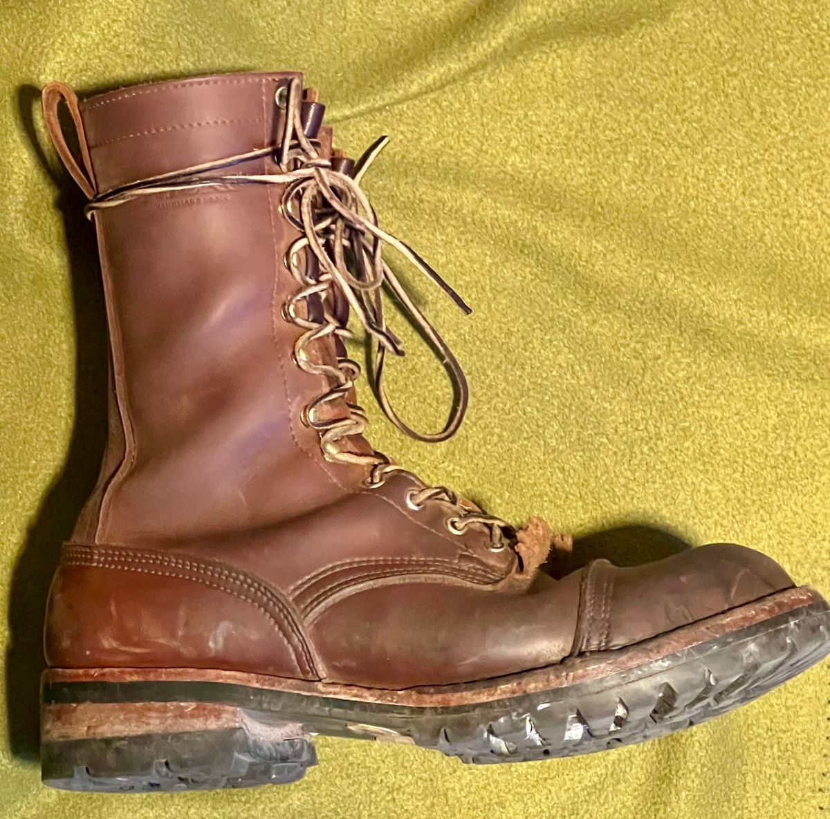 Photo by petejones418 on January 4, 2025 of the Nicks Lace Up Work in Seidel WeatherShield Brown.