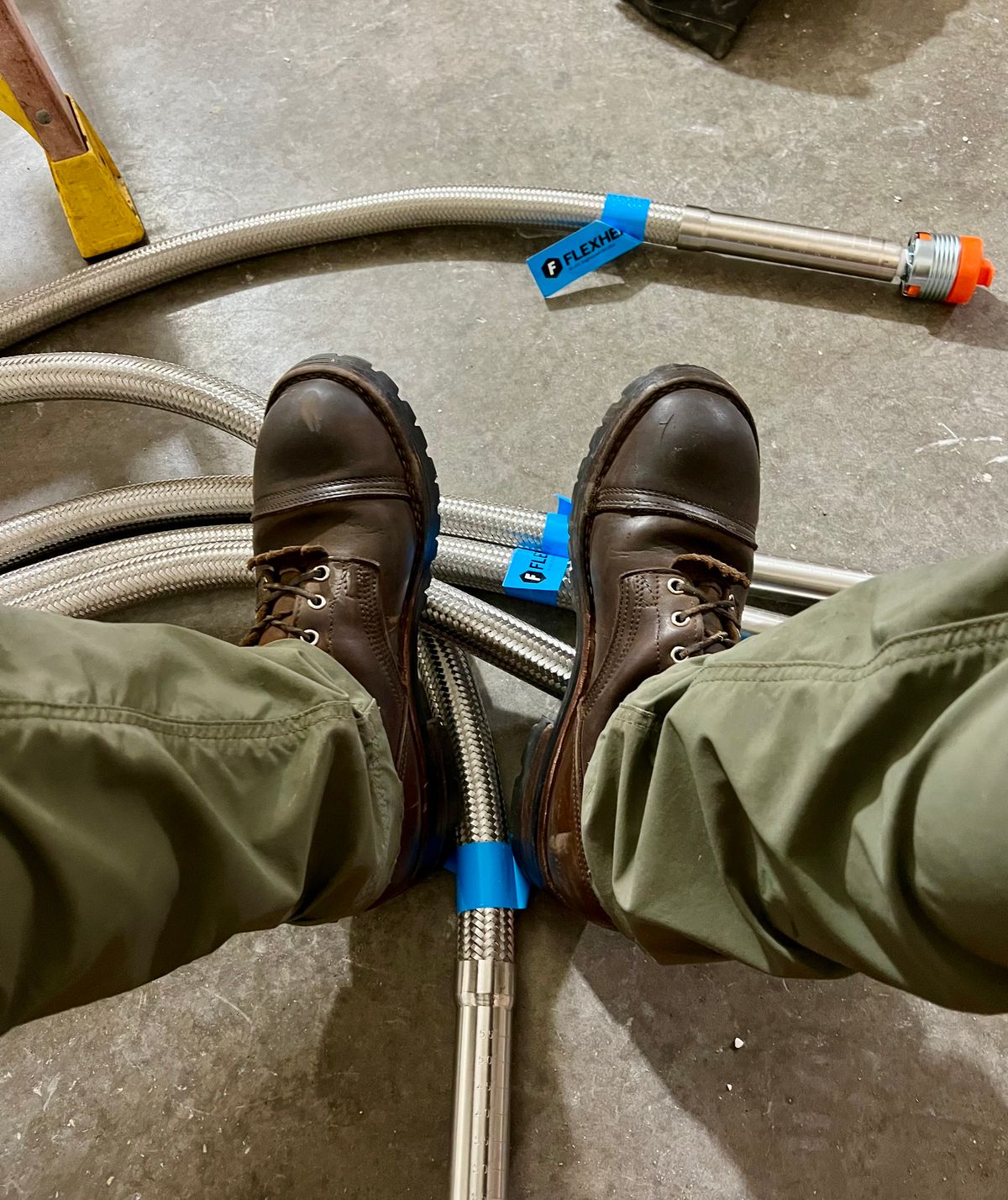 Photo by petejones418 on February 3, 2025 of the Nicks Lace Up Work in Seidel WeatherShield Brown.