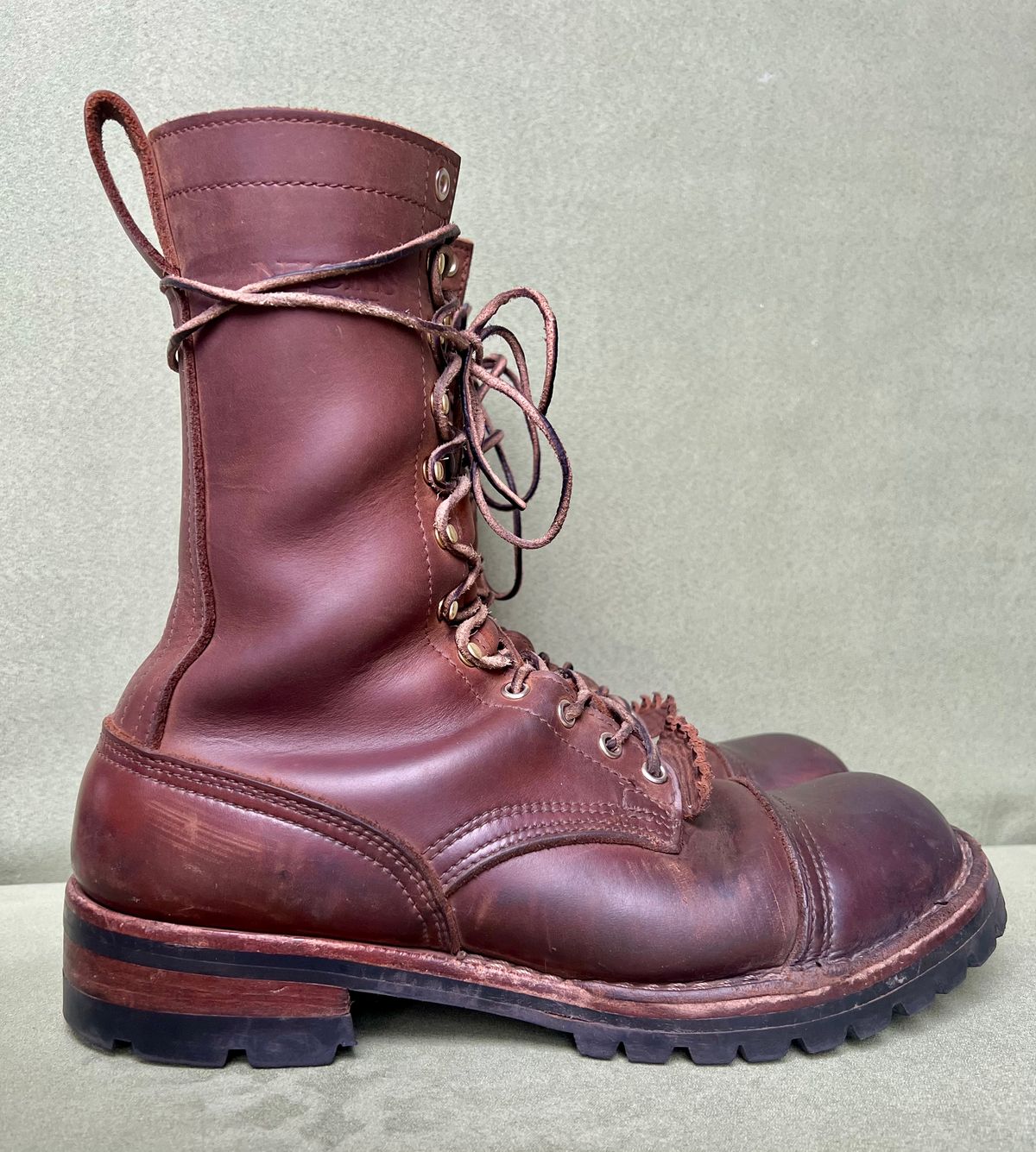 Photo by petejones418 on February 2, 2025 of the Nicks Lace Up Work in Seidel WeatherShield Brown.