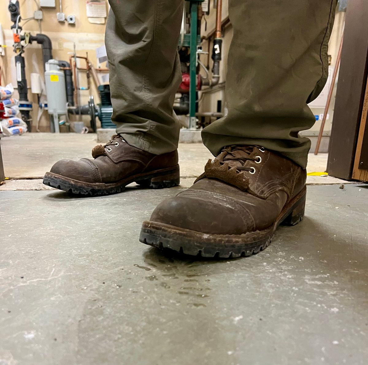 Photo by petejones418 on February 12, 2025 of the Nicks Lace Up Work in Seidel WeatherShield Brown.