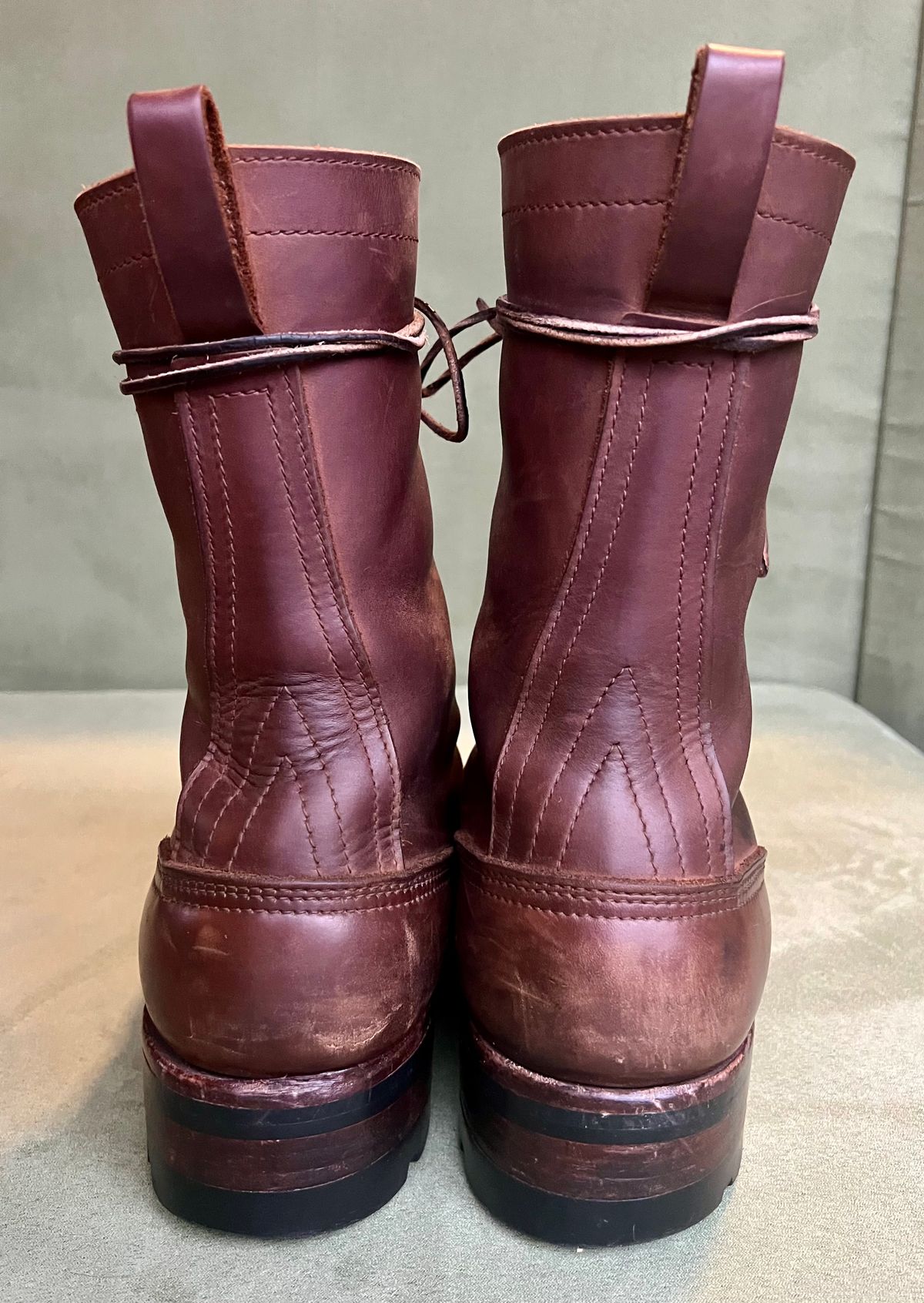 Photo by petejones418 on March 4, 2025 of the Nicks Lace Up Work in Seidel WeatherShield Brown.