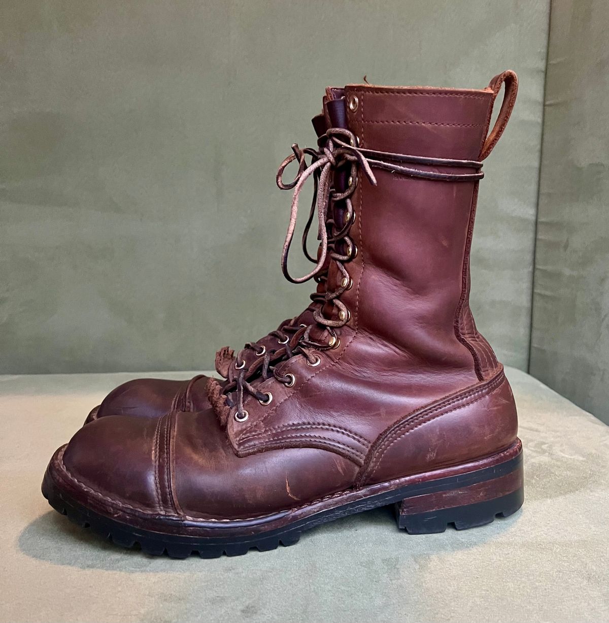 Photo by petejones418 on March 4, 2025 of the Nicks Lace Up Work in Seidel WeatherShield Brown.