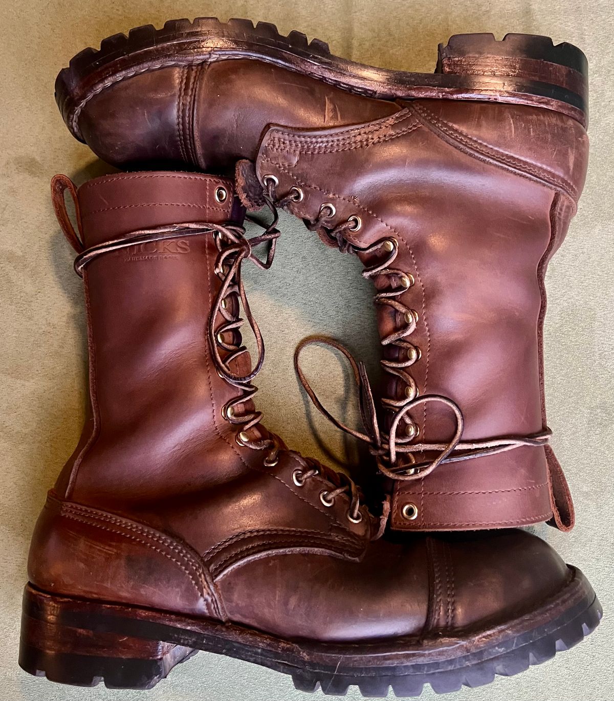Photo by petejones418 on March 4, 2025 of the Nicks Lace Up Work in Seidel WeatherShield Brown.