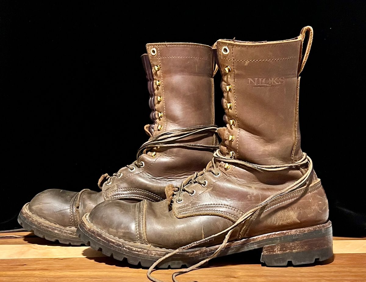 Photo by petejones418 on April 1, 2025 of the Nicks Lace Up Work in Seidel WeatherShield Brown.