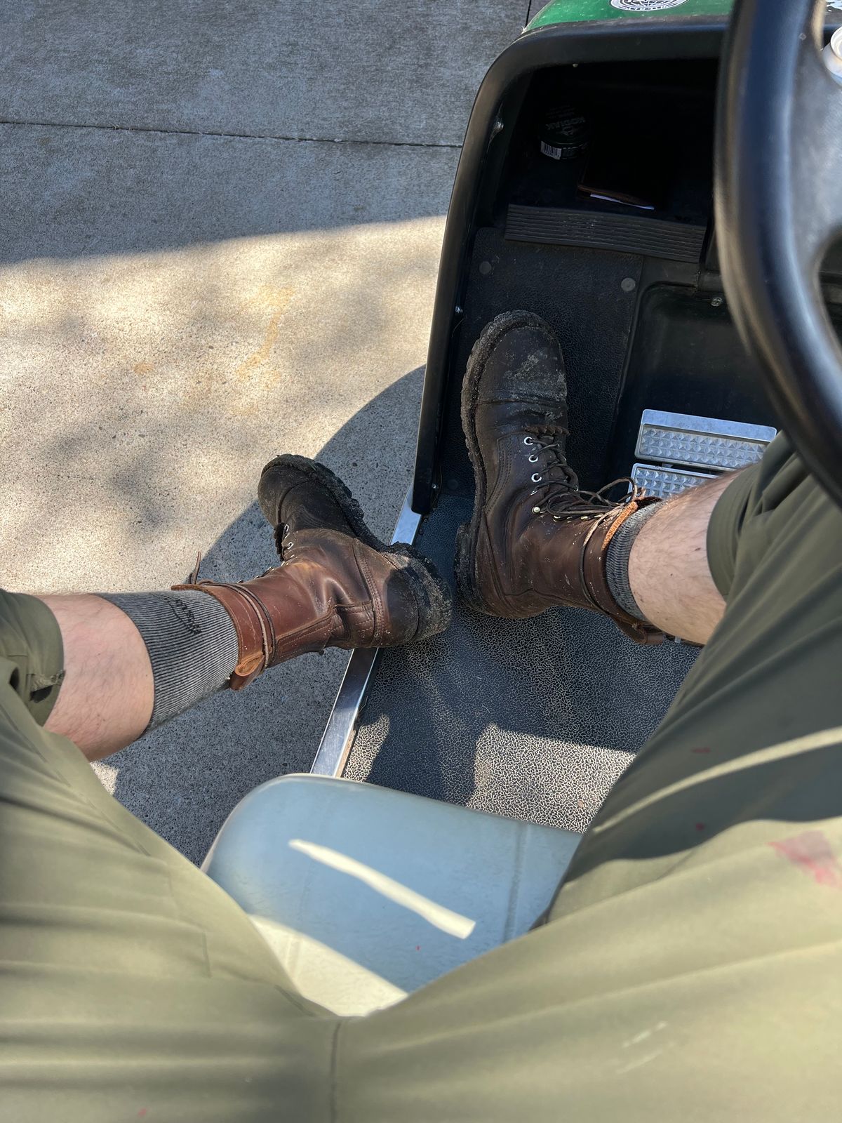 Photo by petejones418 on May 8, 2025 of the Nicks Lace Up Work in Seidel WeatherShield Brown.