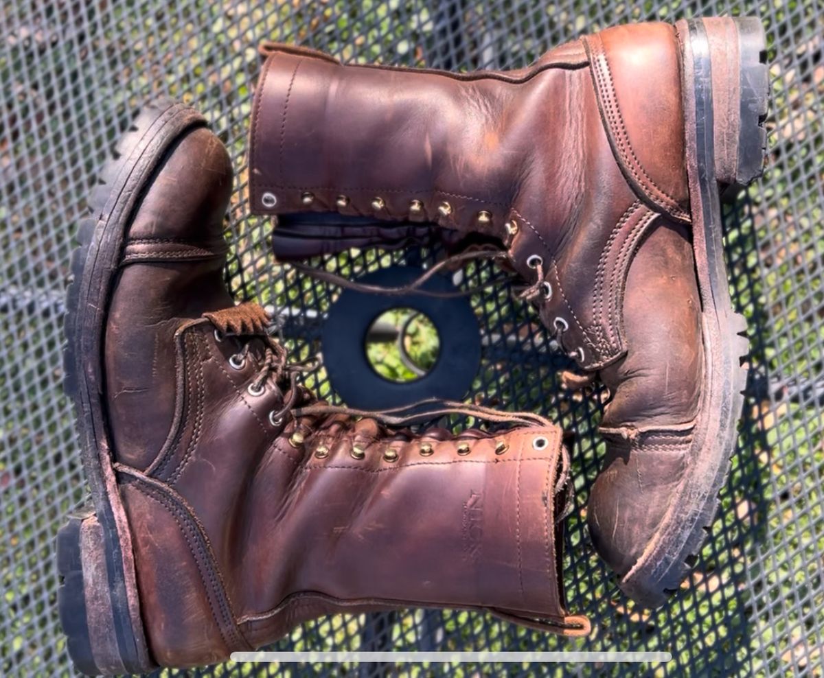 Photo by petejones418 on November 2, 2025 of the Nicks Lace Up Work in Seidel WeatherShield Brown.