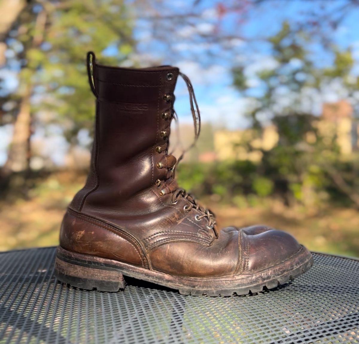 Photo by petejones418 on November 2, 2025 of the Nicks Lace Up Work in Seidel WeatherShield Brown.