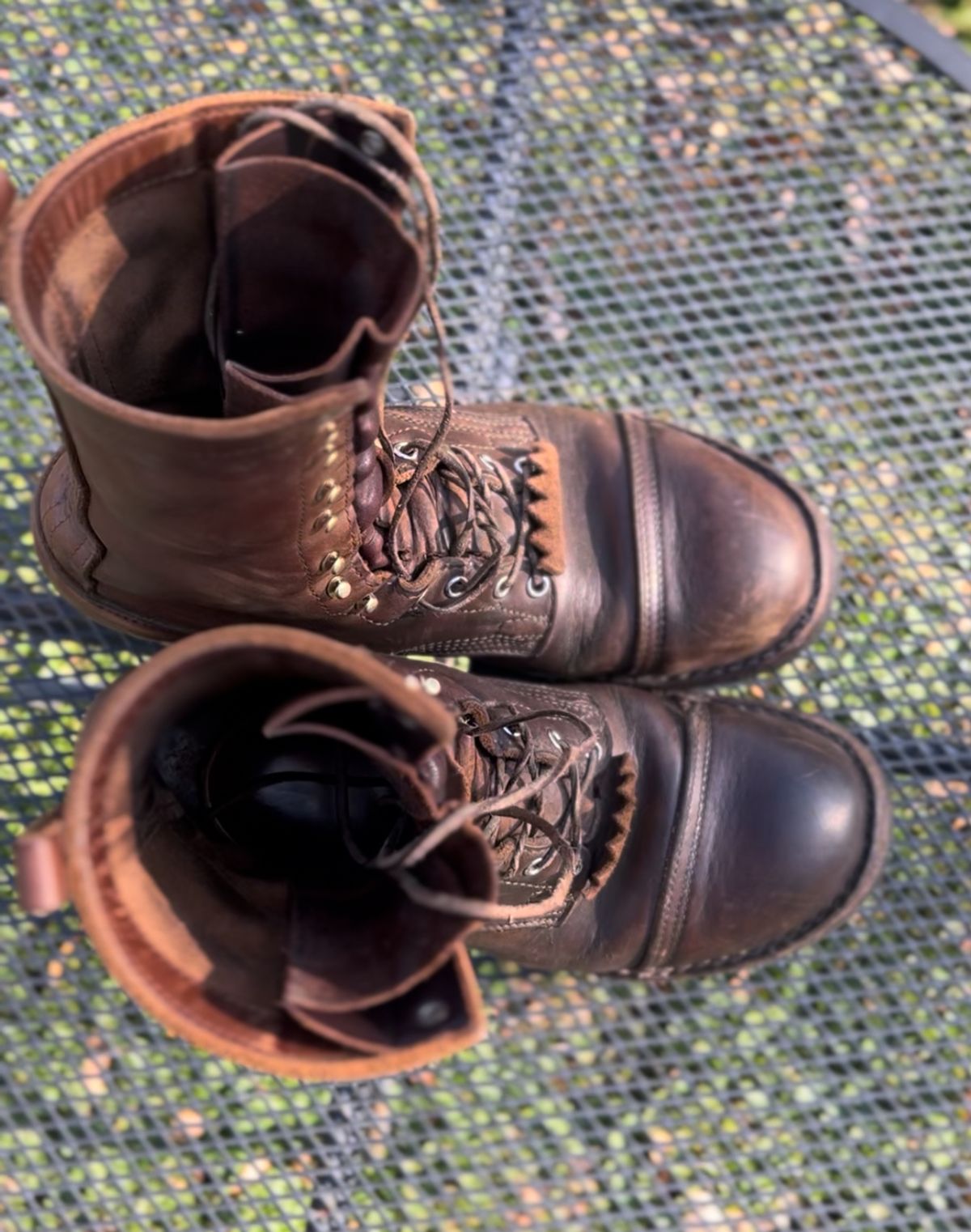 Photo by petejones418 on November 2, 2025 of the Nicks Lace Up Work in Seidel WeatherShield Brown.