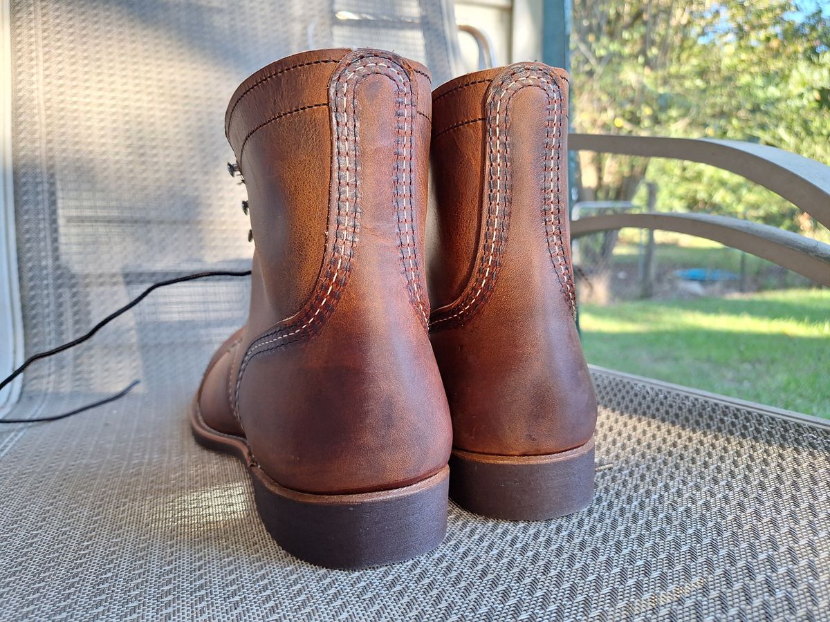 Photo by Arto on October 10, 2024 of the Red Wing Iron Ranger in S.B. Foot Copper Rough and Tough.