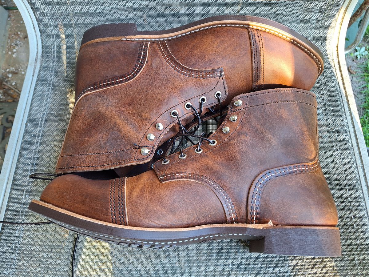 Photo by Arto on October 10, 2024 of the Red Wing Iron Ranger in S.B. Foot Copper Rough and Tough.