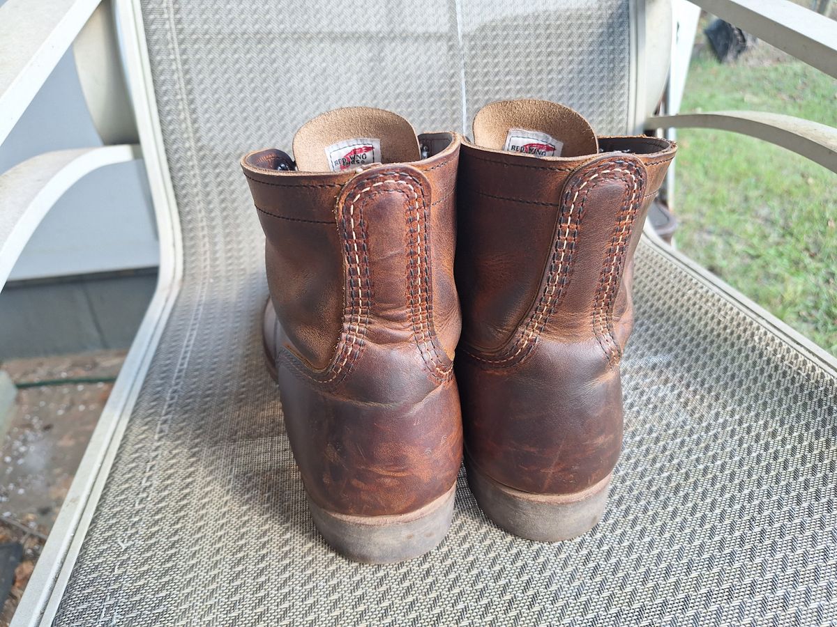 Photo by Arto on November 2, 2024 of the Red Wing Iron Ranger in S.B. Foot Copper Rough and Tough.