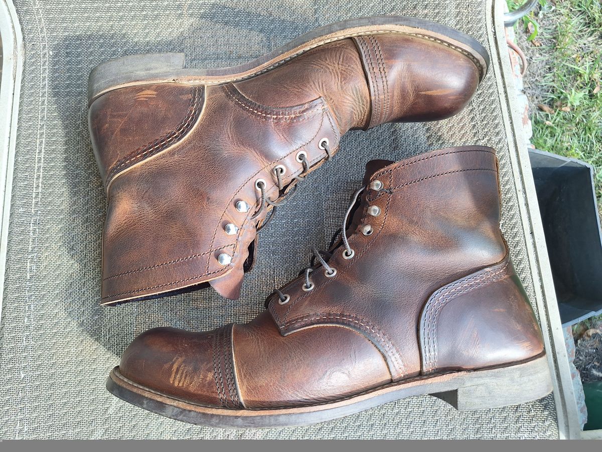 Photo by Arto on November 2, 2024 of the Red Wing Iron Ranger in S.B. Foot Copper Rough and Tough.