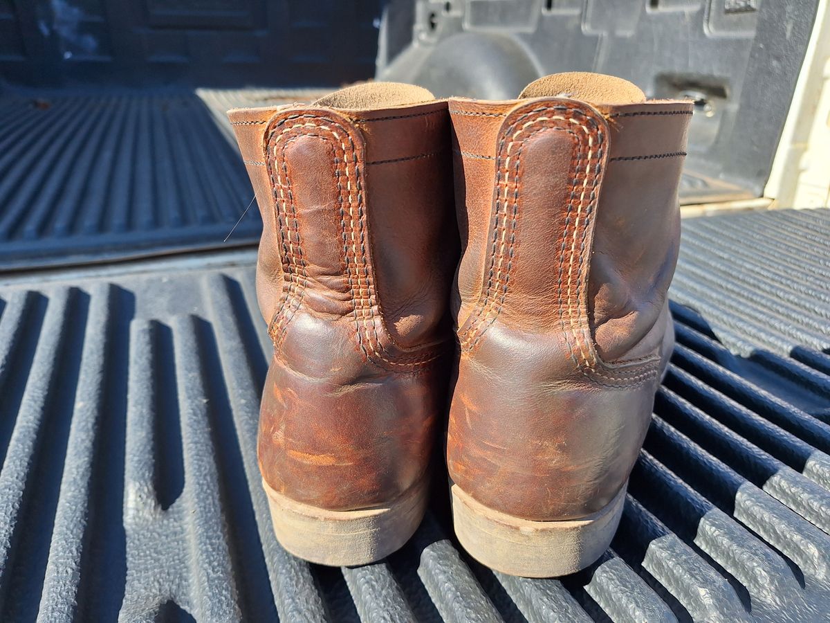 Photo by Arto on December 3, 2024 of the Red Wing Iron Ranger in S.B. Foot Copper Rough and Tough.
