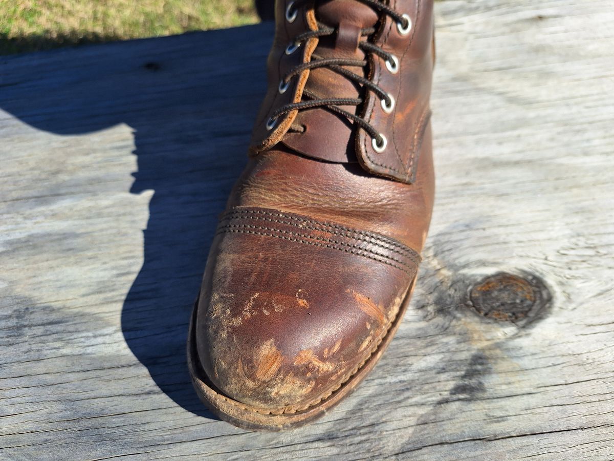 Photo by Arto on December 2, 2024 of the Red Wing Iron Ranger in S.B. Foot Copper Rough and Tough.