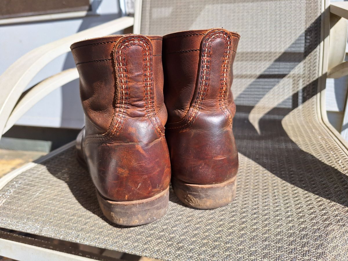 Photo by Arto on February 2, 2025 of the Red Wing Iron Ranger in S.B. Foot Copper Rough and Tough.