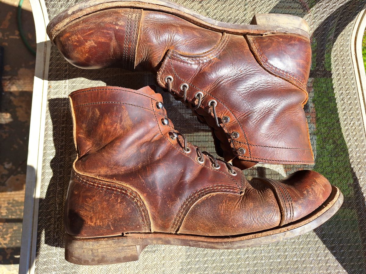 Photo by Arto on March 1, 2025 of the Red Wing Iron Ranger in S.B. Foot Copper Rough and Tough.