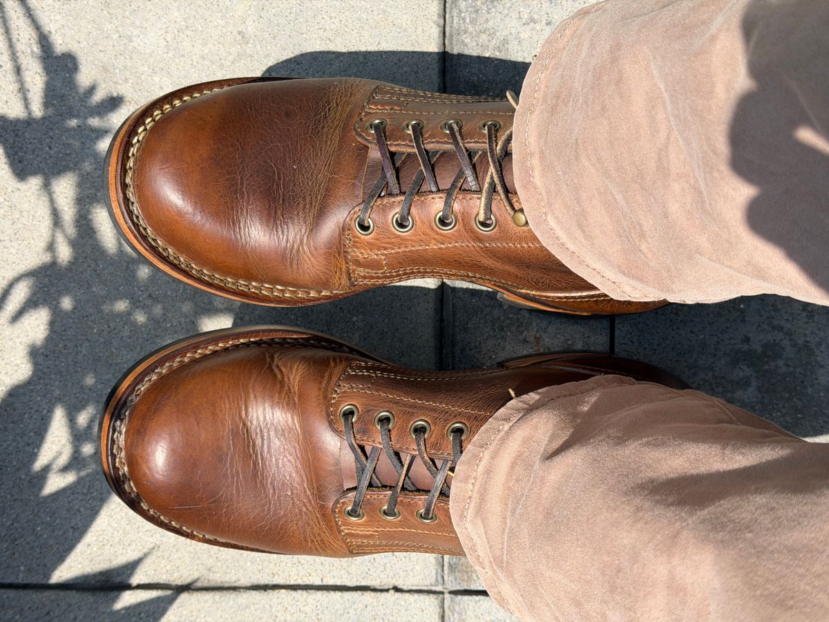 Photo by Dingo_Ugly on April 30, 2026 of the Drew's Boots Contractor 8 Inch in Rowdy Smooth.