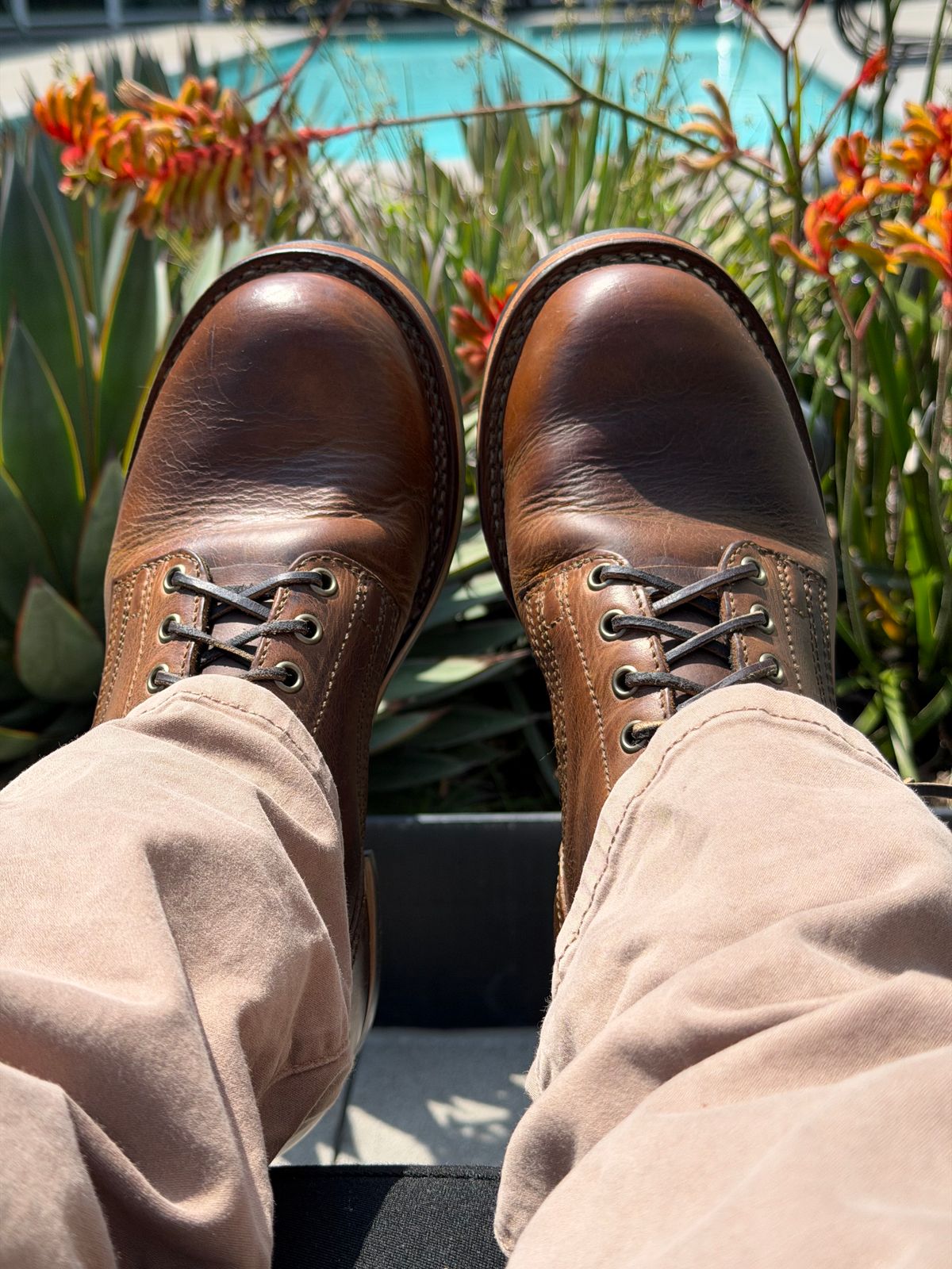 Photo by Dingo_Ugly on April 30, 2026 of the Drew's Boots Contractor 8 Inch in Rowdy Smooth.