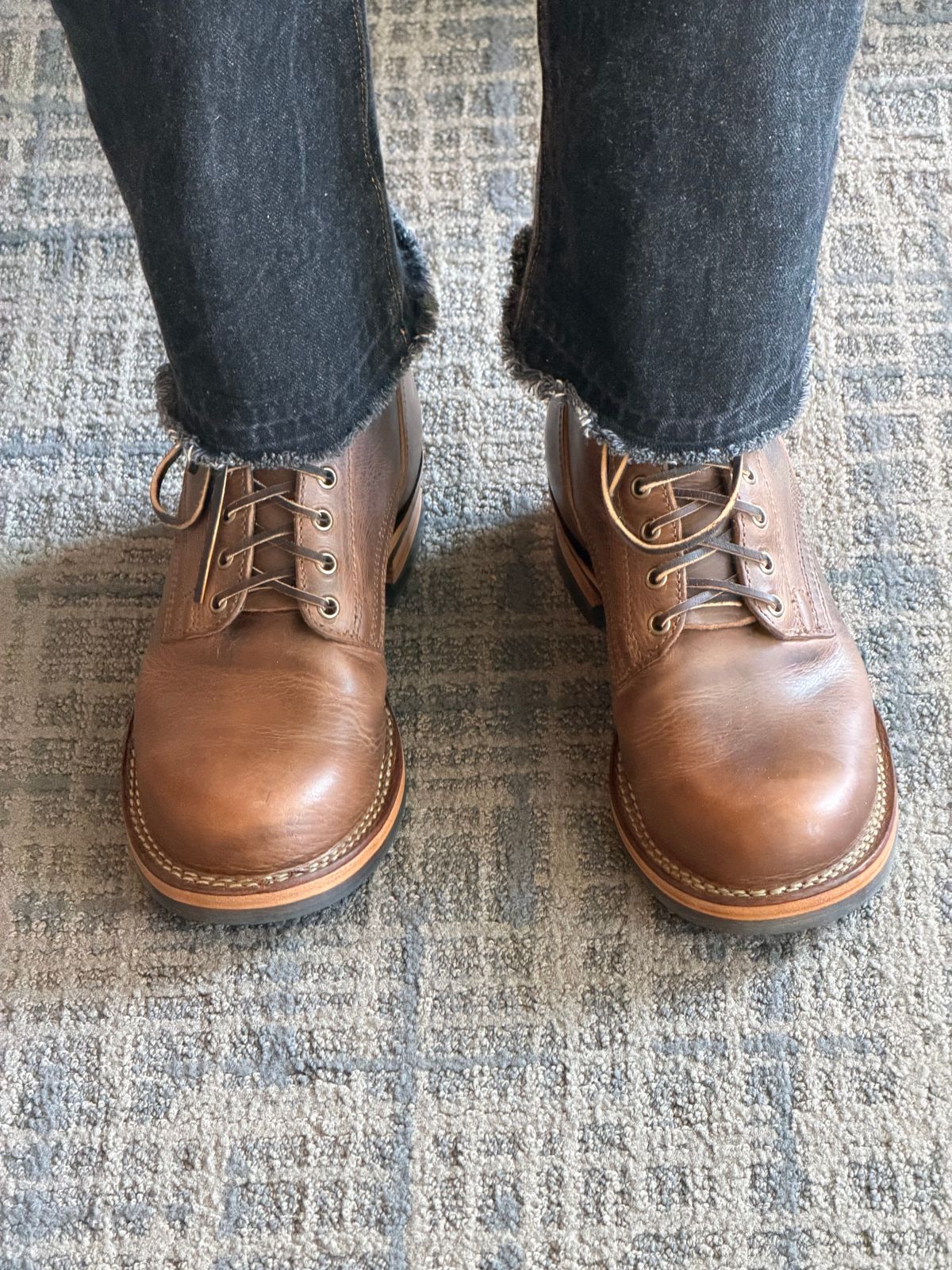 Photo by Dingo_Ugly on February 22, 2026 of the Drew's Boots Contractor 8 Inch in Rowdy Smooth.