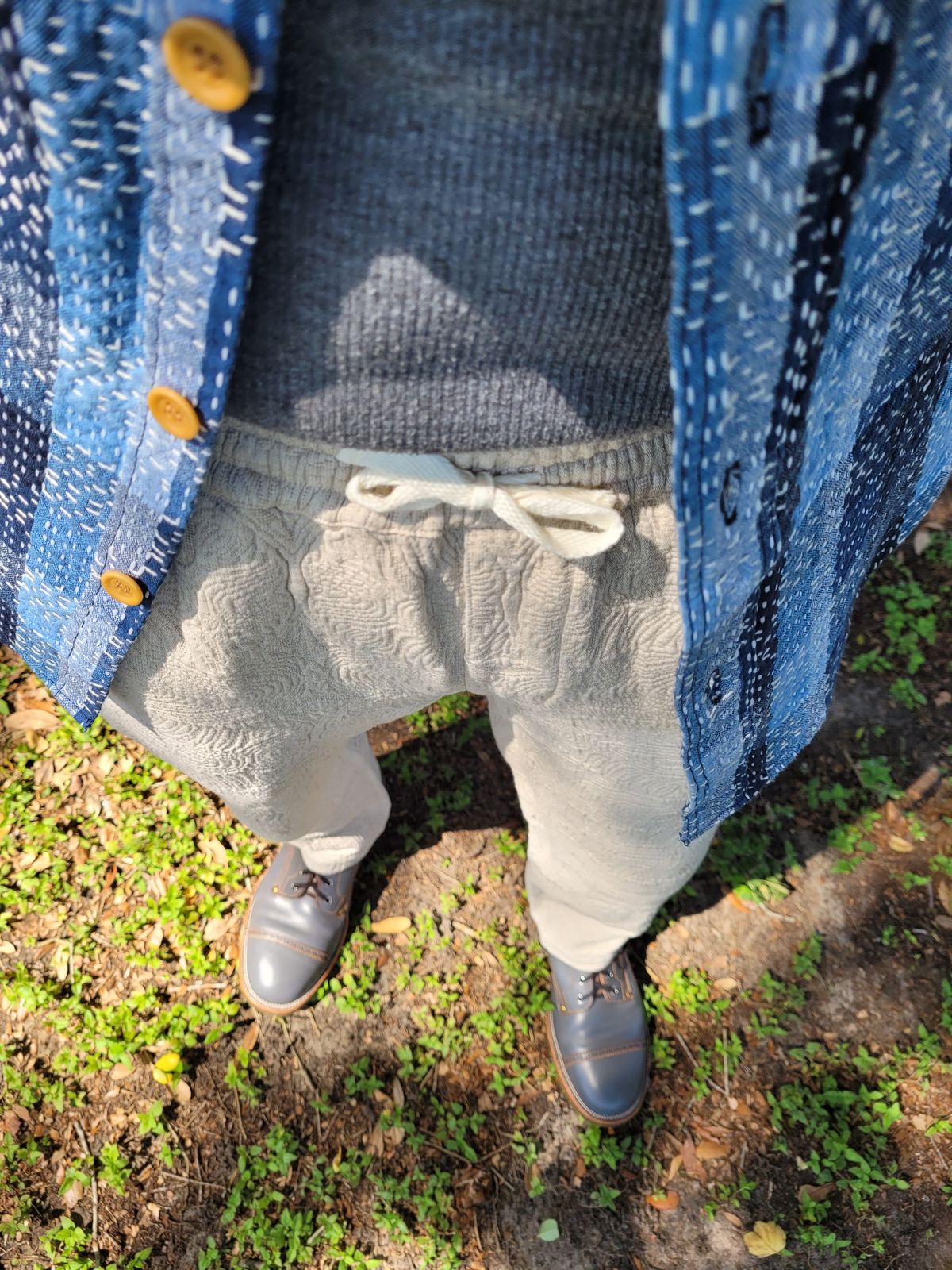 Photo by markieballa on May 15, 2025 of the Iron Boots The Chosen One in Maryam Grigio Shell Cordovan.