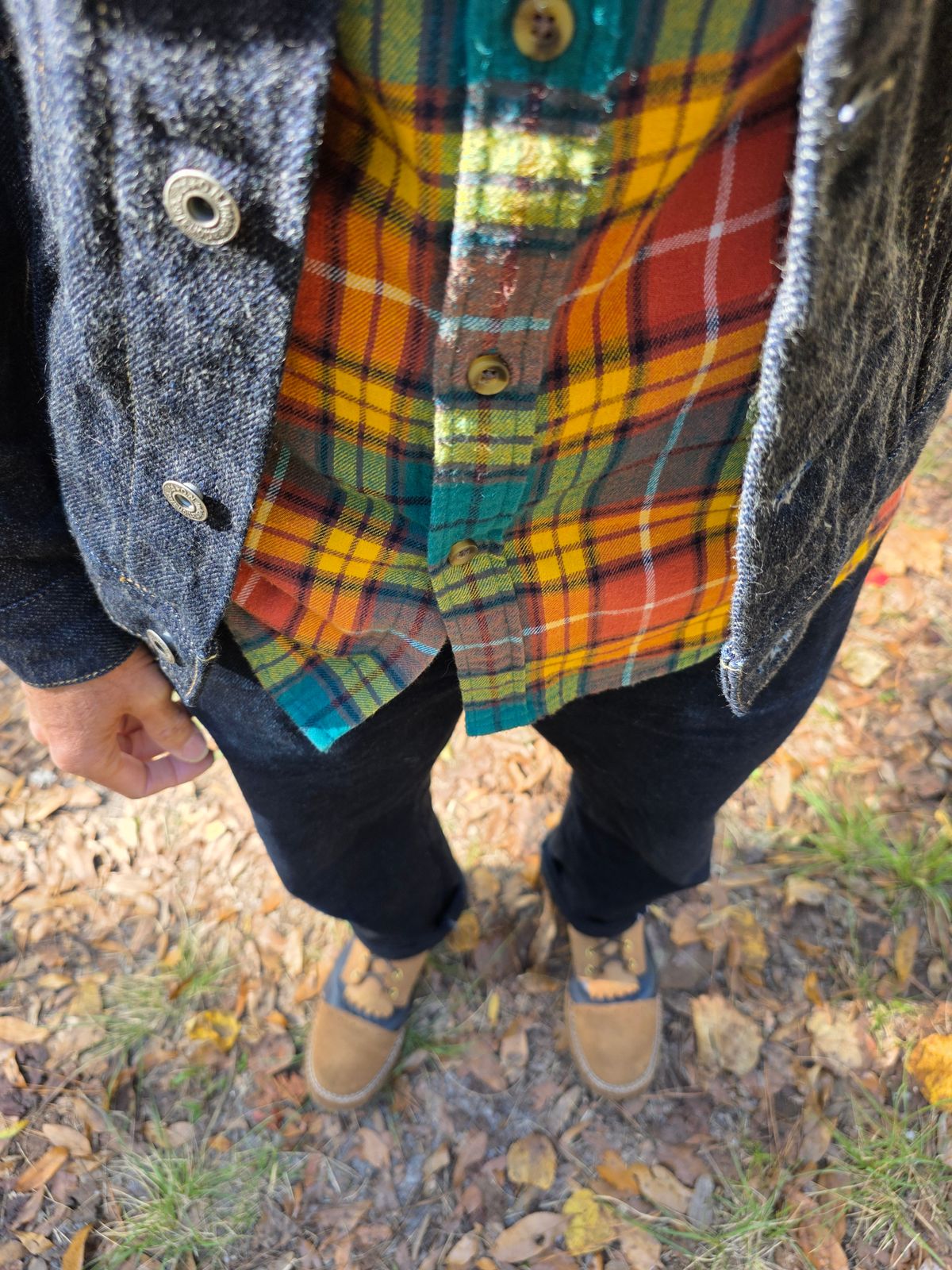 Photo by markieballa on November 10, 2025 of the Frank's Boots Type 2 Highlander in Seidel Tan Teton Roughout & Horween Ink Cavalier.