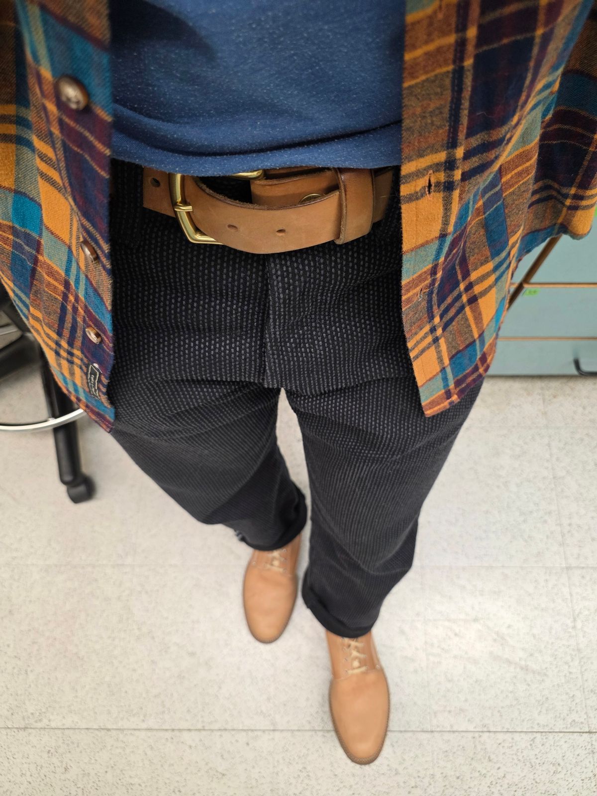 Photo by markieballa on November 25, 2025 of the Oldspeed MFG Henry Johnson Boot in Horween Russet Horsehide Strips.