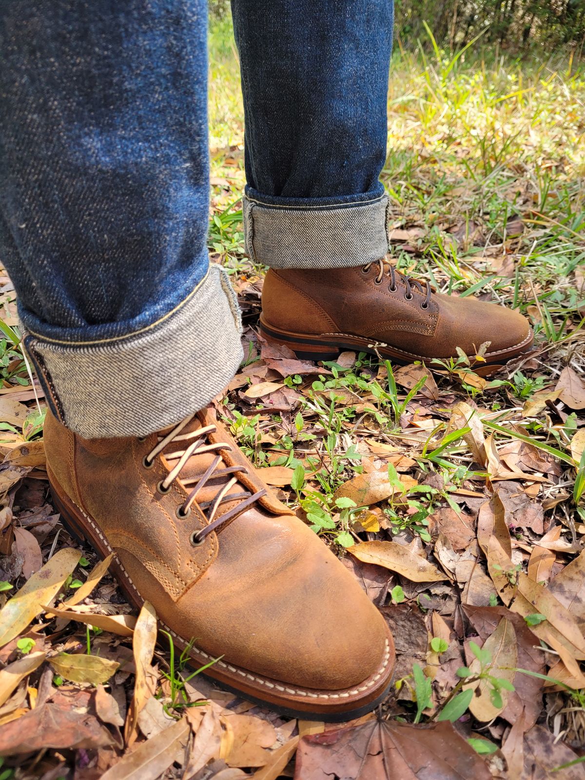Photo by markieballa on March 3, 2025 of the Truman Upland Boot in Gallun Cognac Teton Stag.