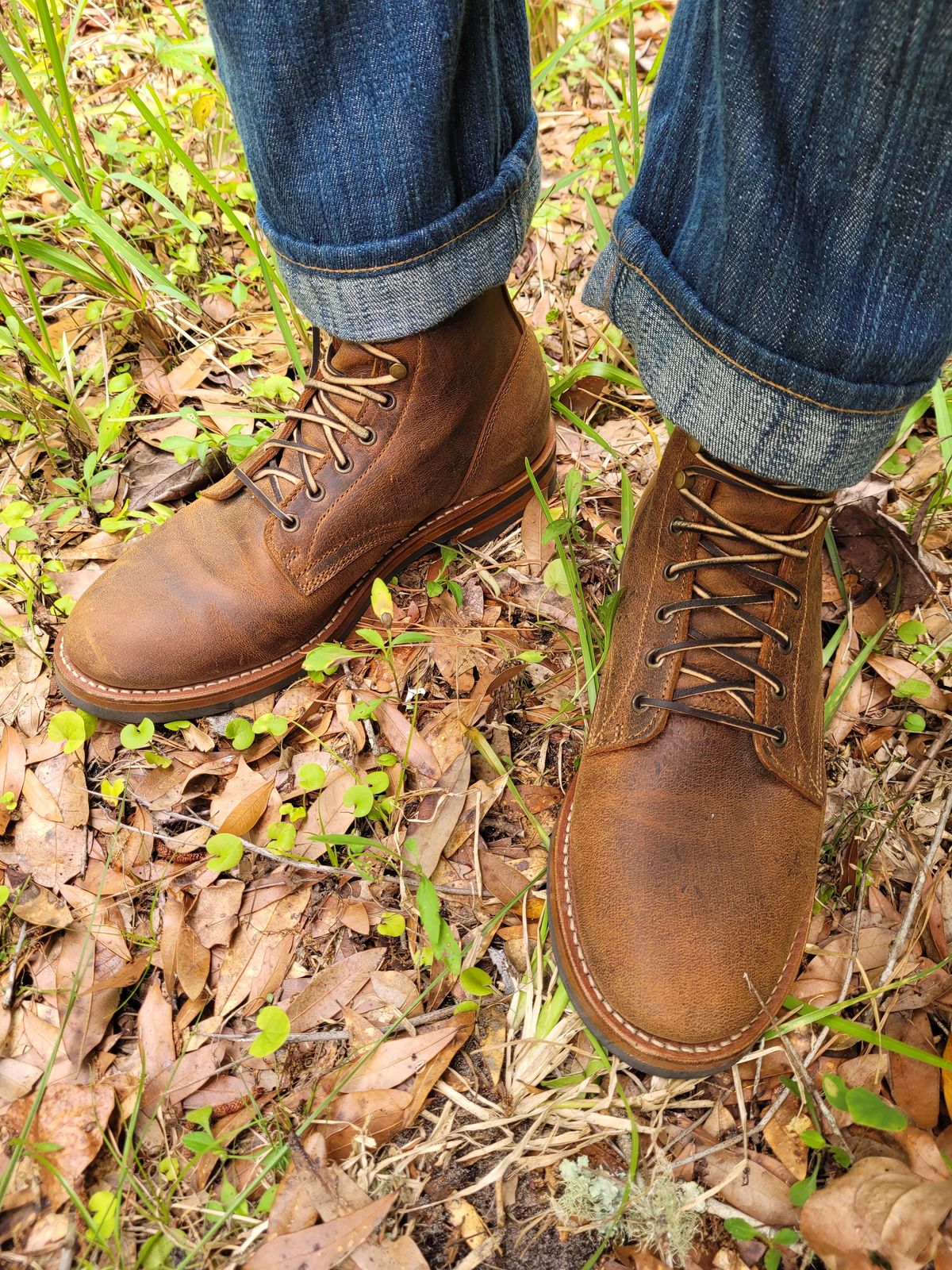 Photo by markieballa on June 5, 2025 of the Truman Upland Boot in Gallun Cognac Teton Stag.