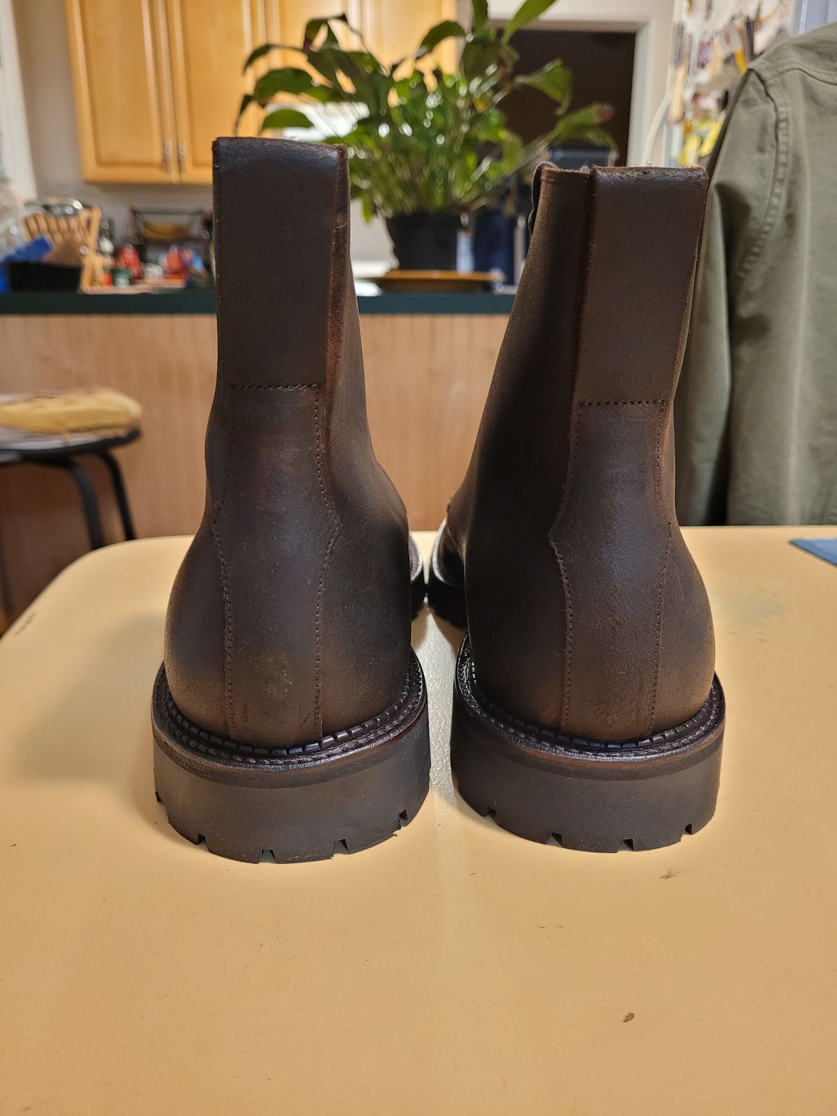 Photo by markieballa on March 9, 2024 of the Crockett & Jones Indiana in Dark Brown Roughout Suede.