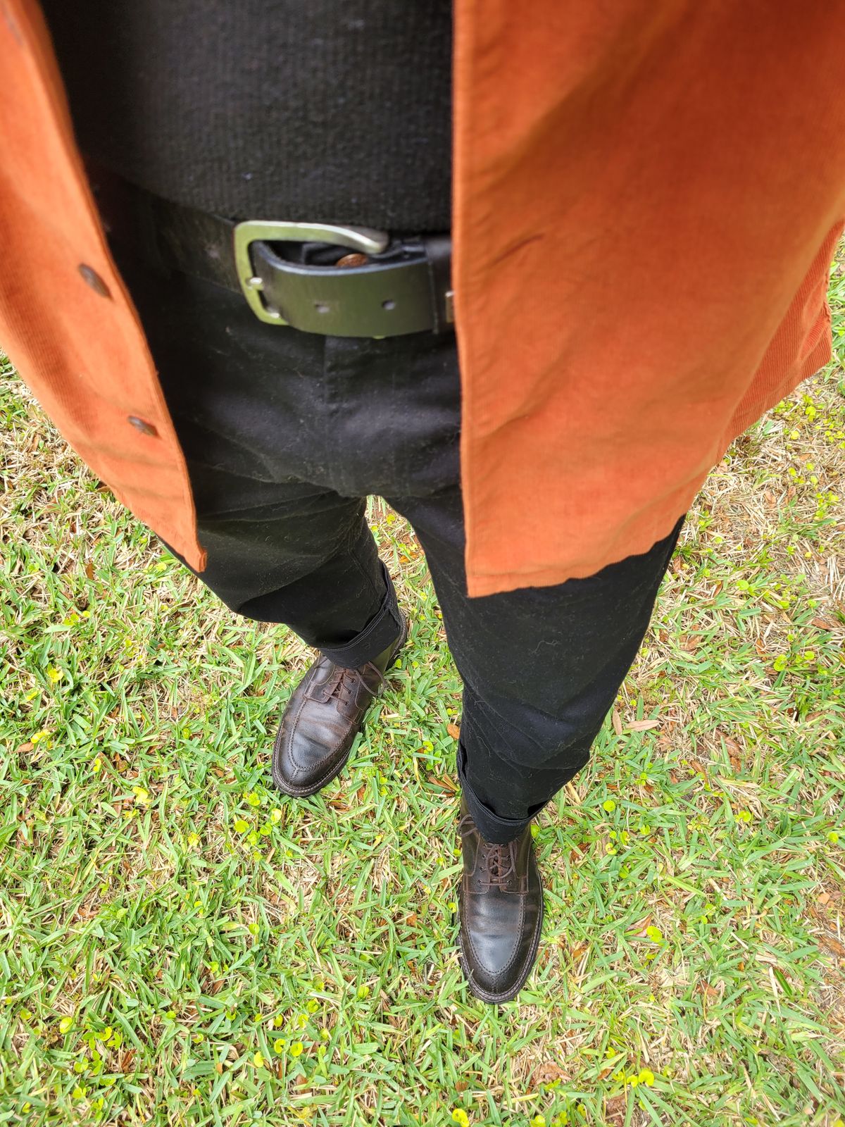 Photo by markieballa on April 30, 2024 of the Crockett & Jones Indiana in Dark Brown Roughout Suede.