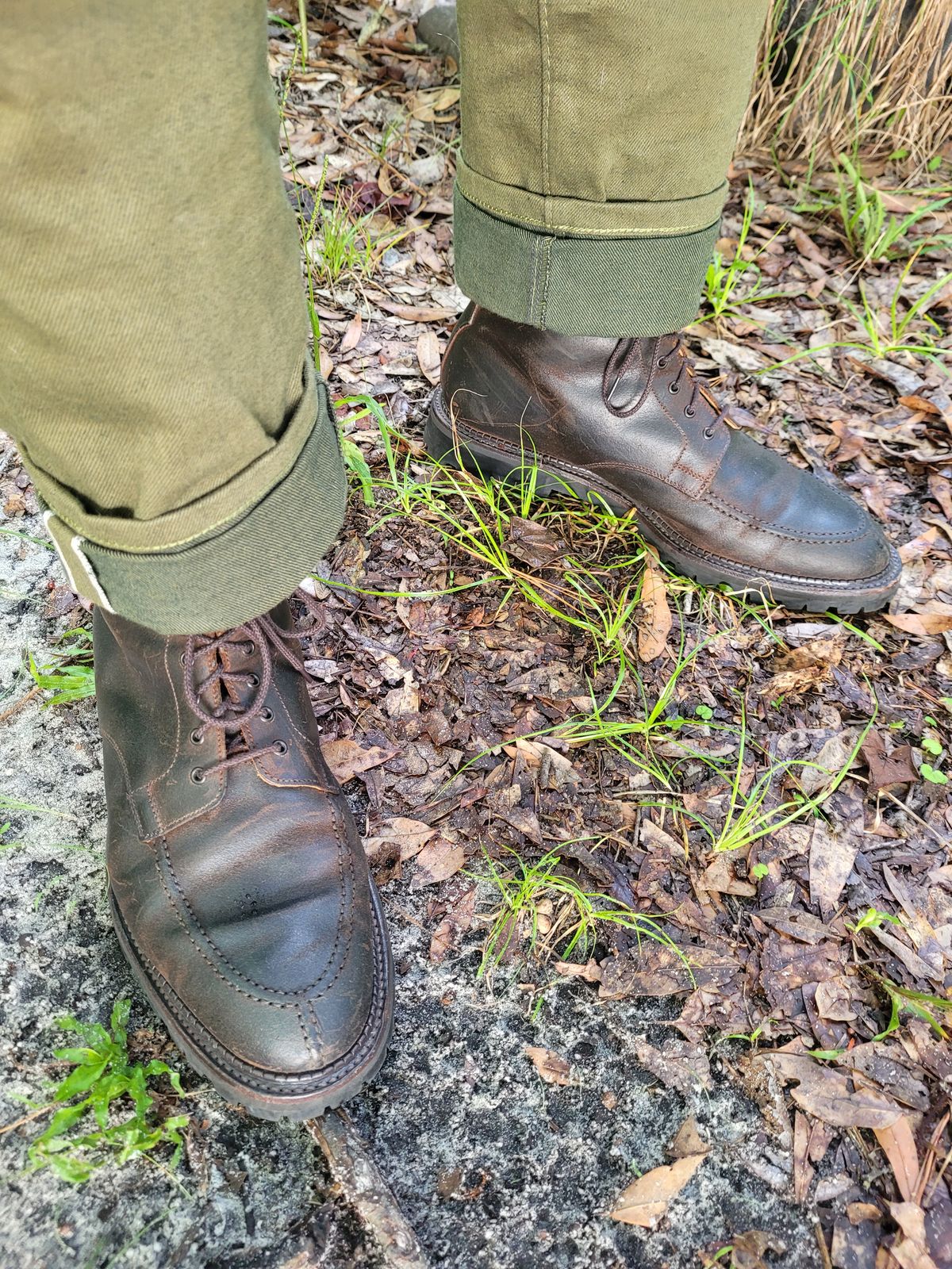 Photo by markieballa on July 19, 2025 of the Crockett & Jones Indiana in Dark Brown Roughout Suede.