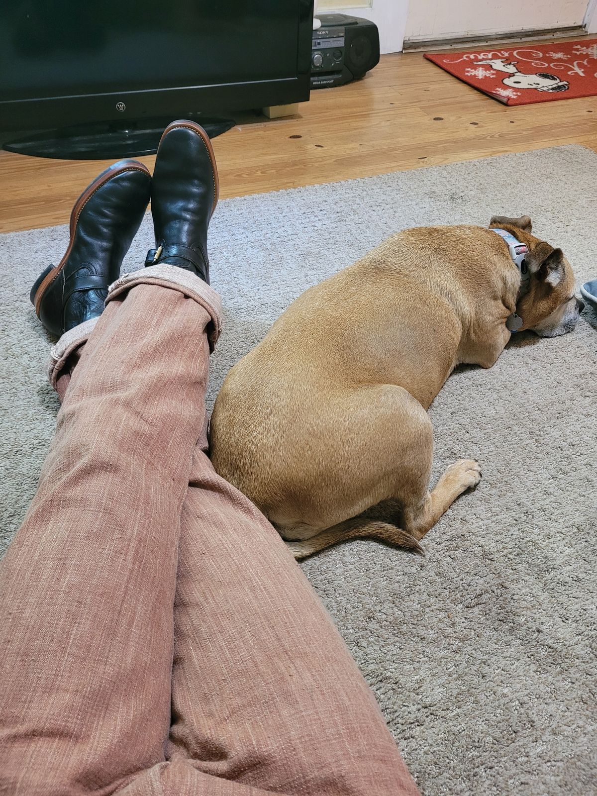 Photo by markieballa on June 21, 2025 of the Briselblack The Keeper 'Type 2' Engineer Boot in Shinki Black Teacore Horsehide.