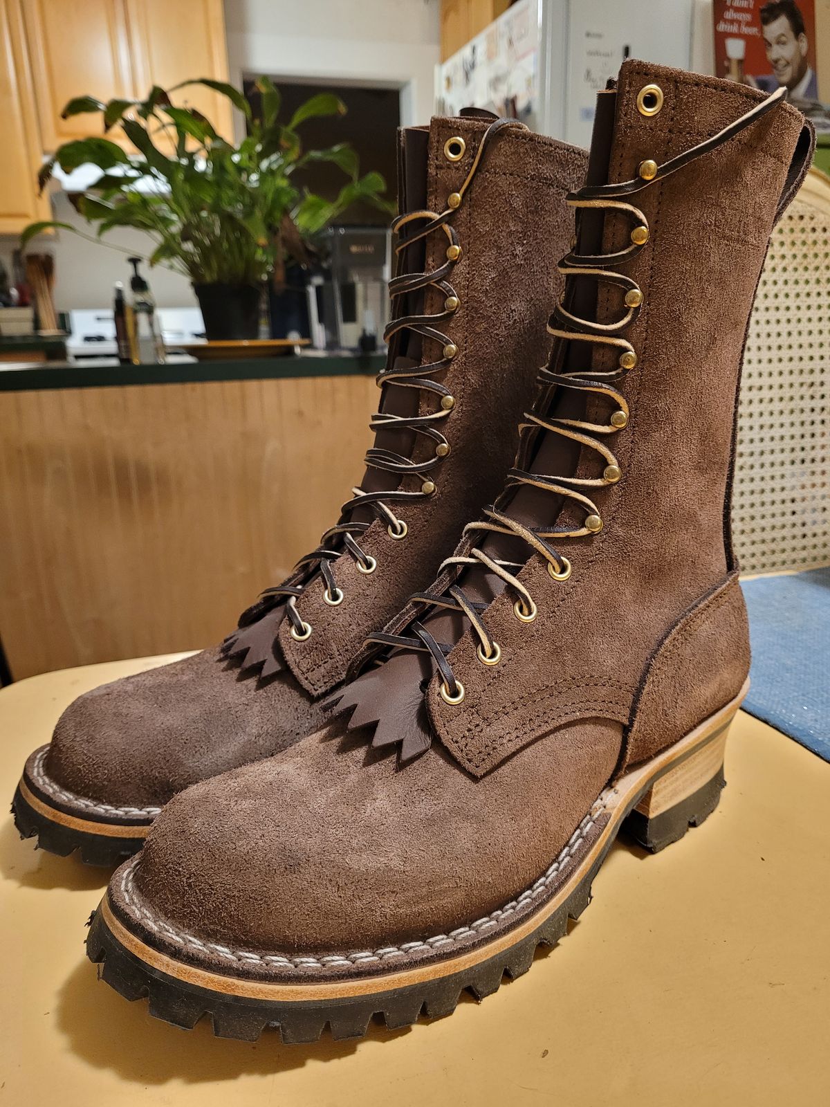 Photo by markieballa on October 13, 2023 of the Nicks BuilderPro in Seidel MaxSupport Walnut Roughout.