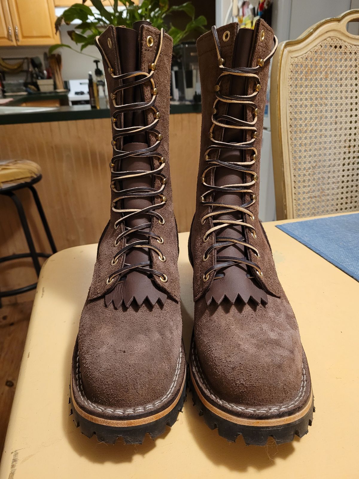 Photo by markieballa on October 13, 2023 of the Nicks BuilderPro in Seidel MaxSupport Walnut Roughout.
