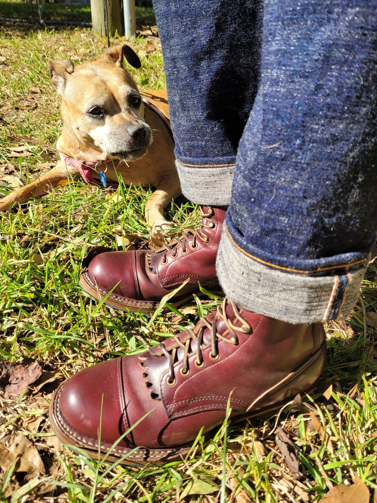 Photo by markieballa on October 17, 2024 of the White's Custom Model in Horween Color 8 Chromexcel.