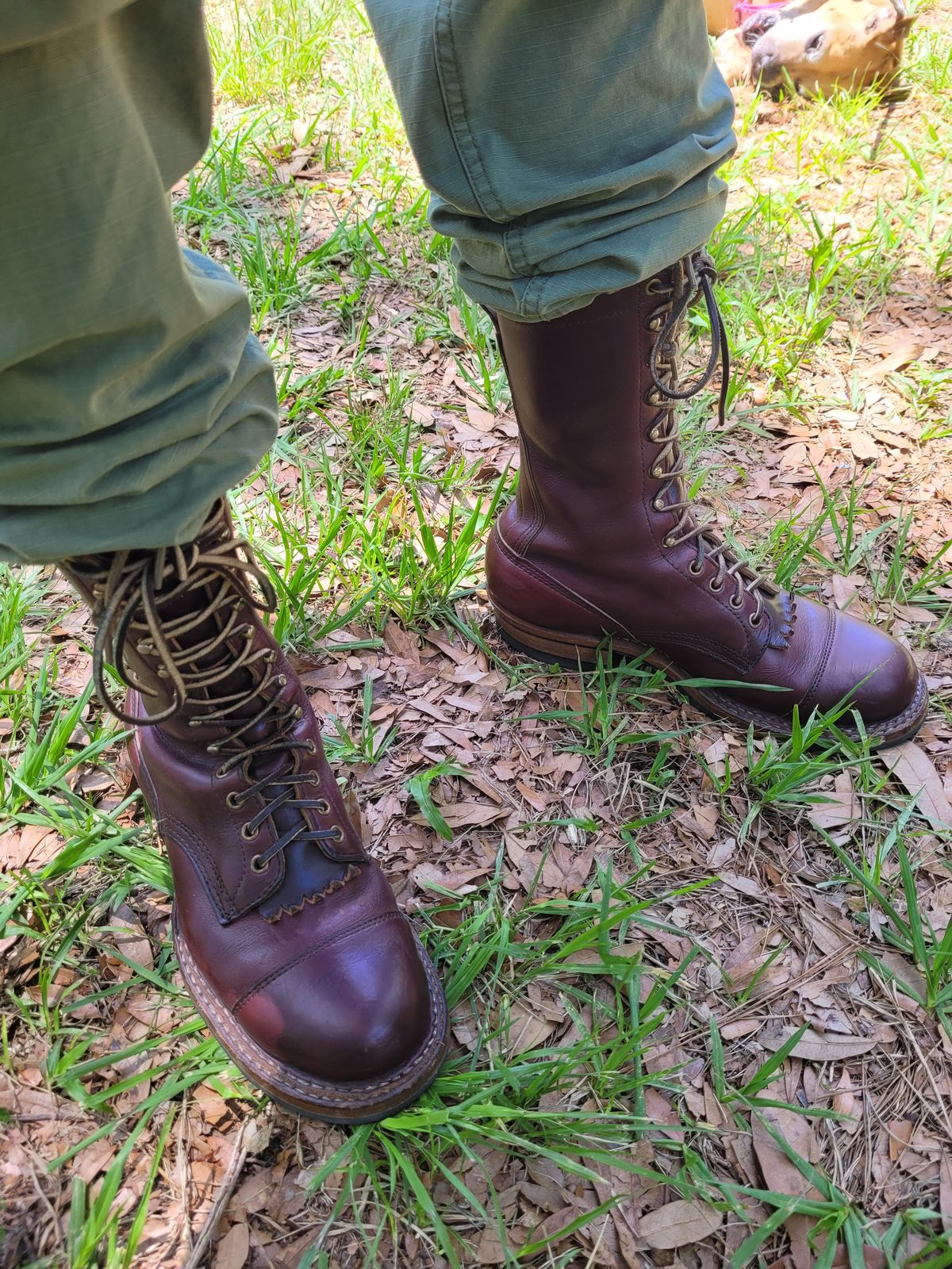 Photo by markieballa on May 17, 2025 of the White's Custom Model in Horween Color 8 Chromexcel.